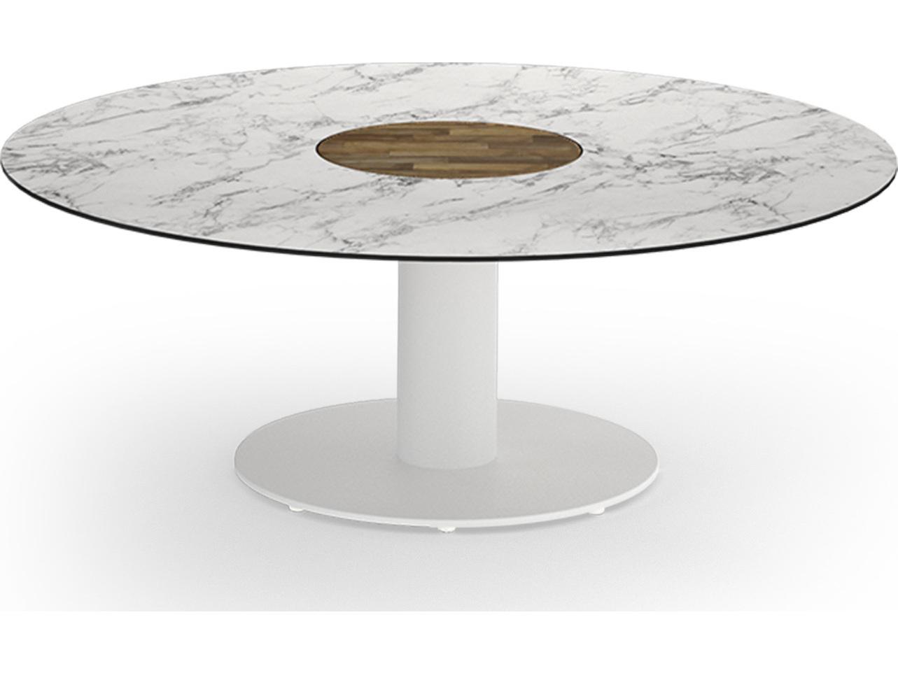 MamaGreen Stizzy Aluminum Round Outdoor Patio Chat Table