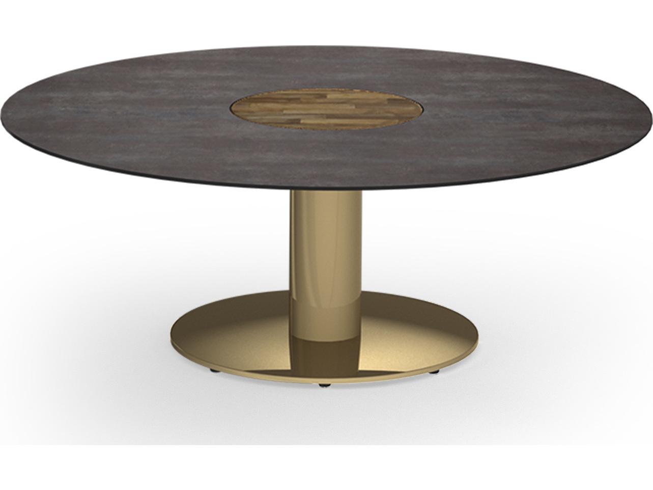 MamaGreen Stizzy Aluminum Round Outdoor Patio Chat Table