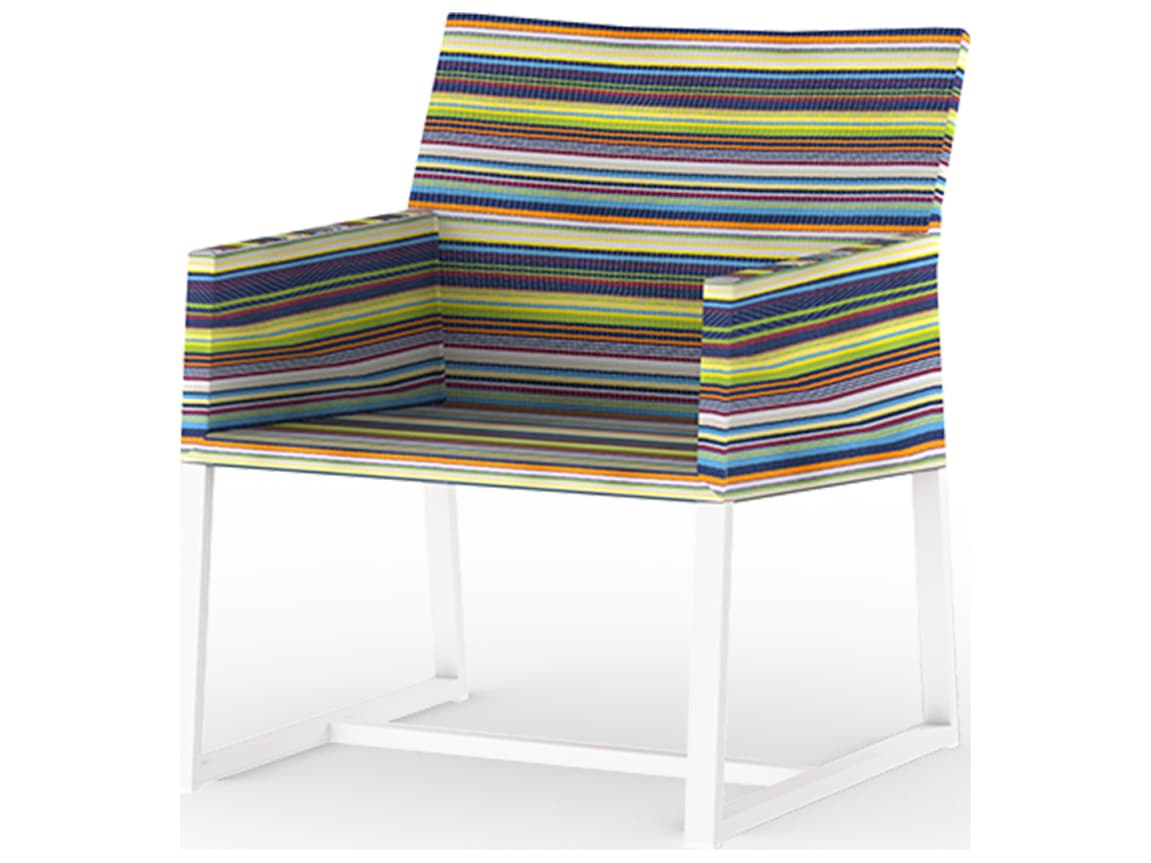 MamaGreen Stripe Aluminum Sling Outdoor Patio Lounge Chair