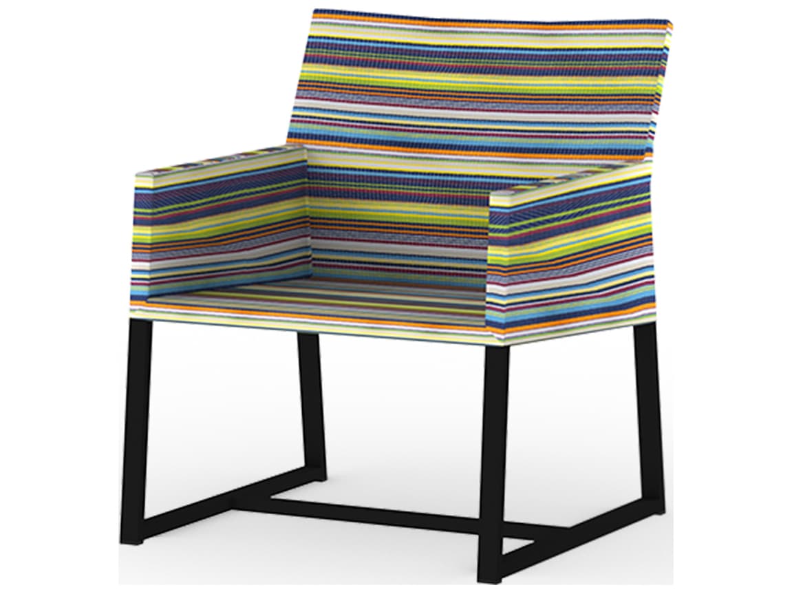 MamaGreen Stripe Aluminum Sling Outdoor Patio Lounge Chair