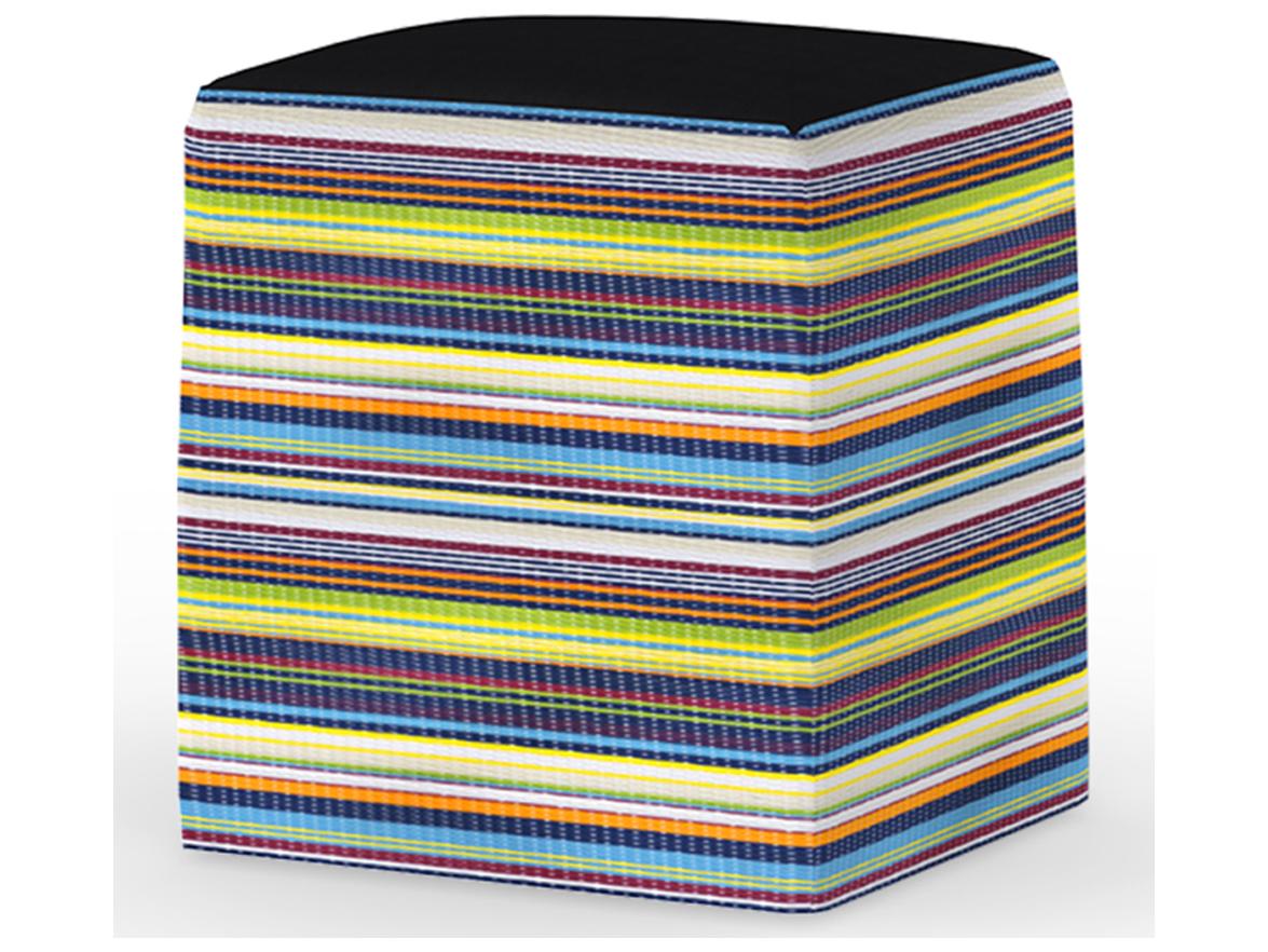 MamaGreen Stripe Fabric Cushion Dining Stool