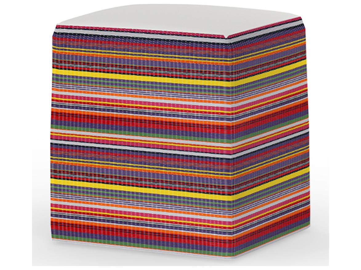 MamaGreen Stripe Fabric Cushion Dining Stool