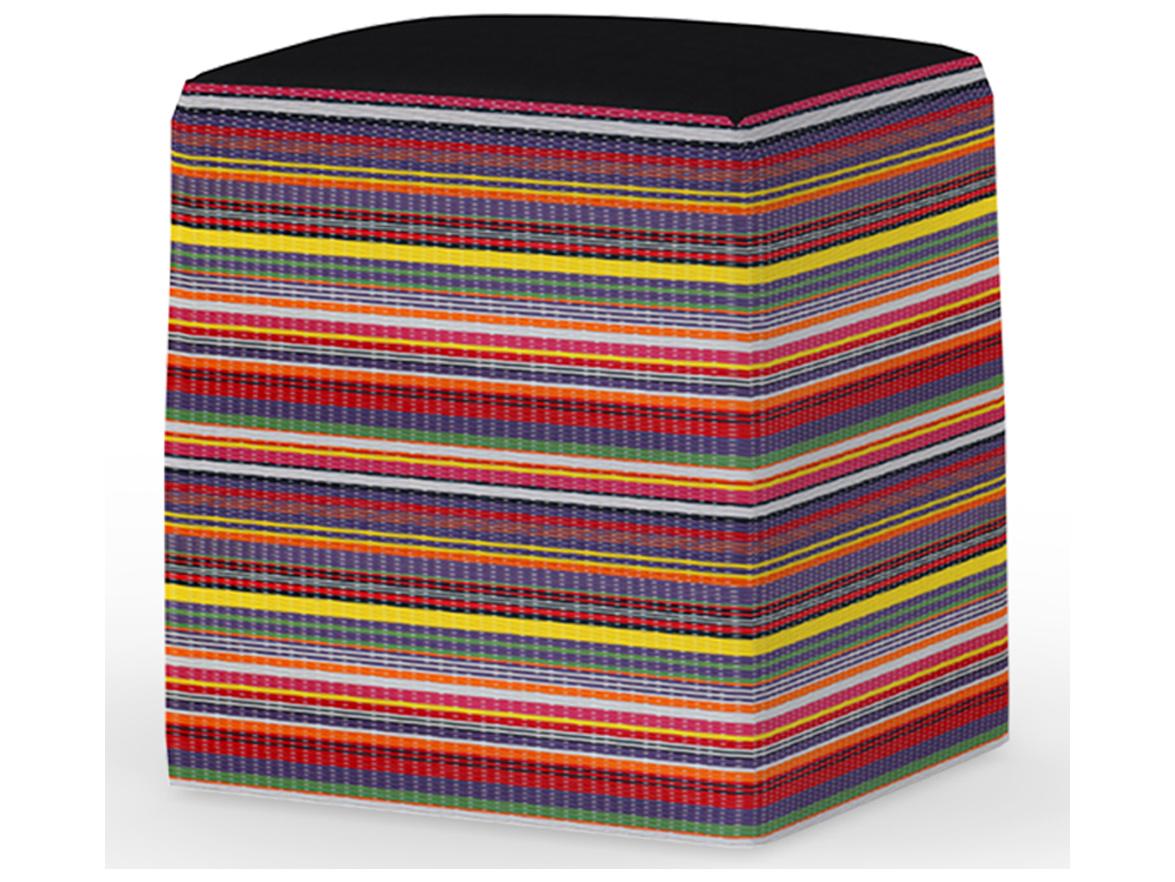 MamaGreen Stripe Fabric Cushion Dining Stool