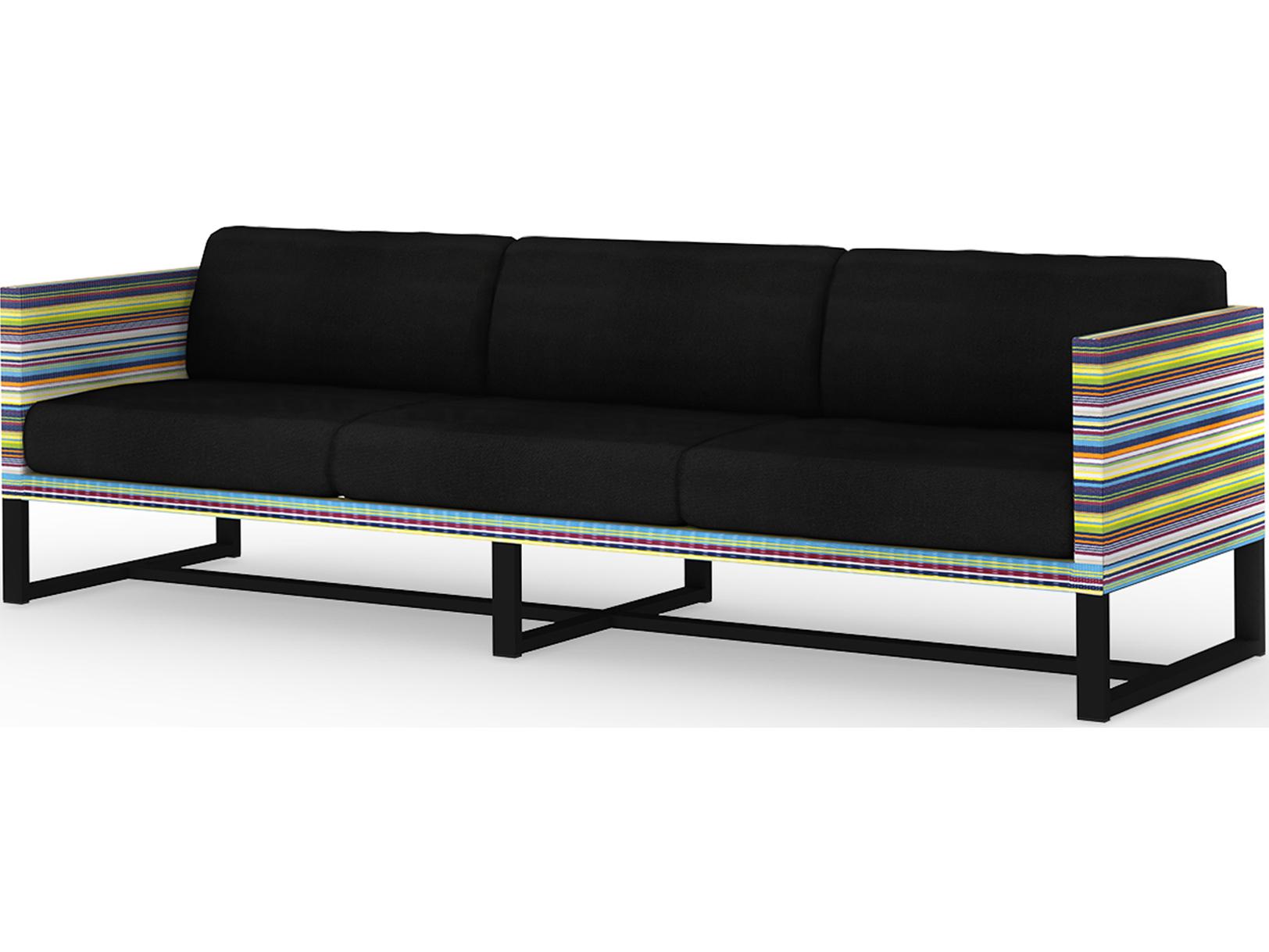 MamaGreen Stripe Aluminum Cushion Outdoor Patio Sofa
