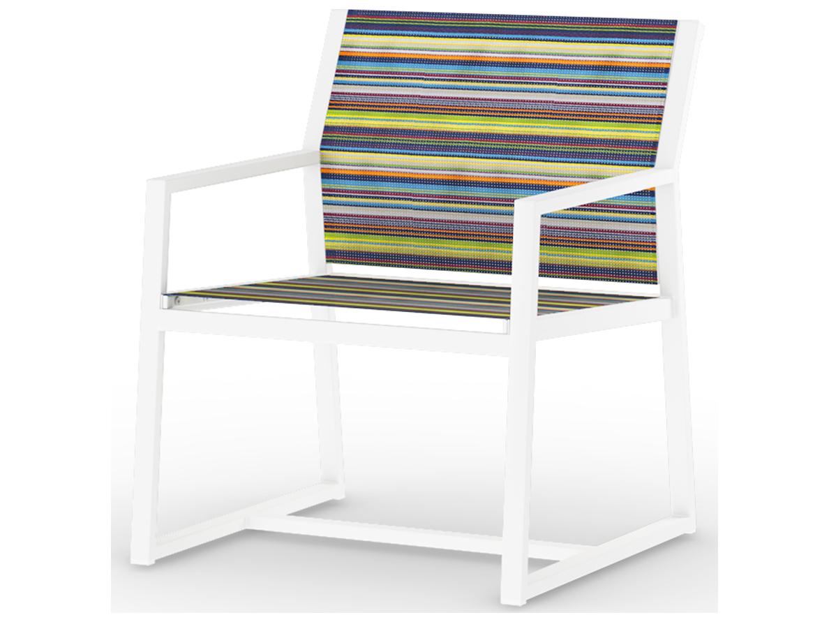 MamaGreen Stripe Aluminum Sling Outdoor Lounge Chair