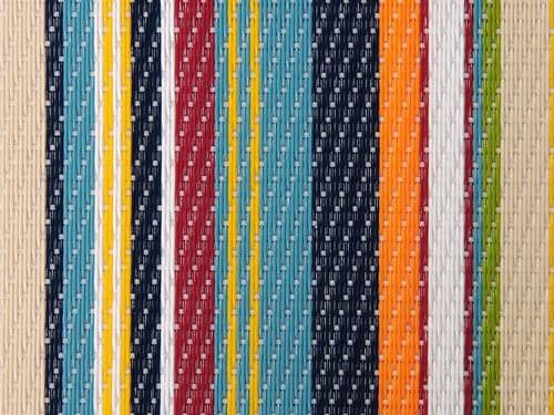 MamaGreen Stripe Quick Ship Aluminum Cushion Outdoor Patio Lounge Chair