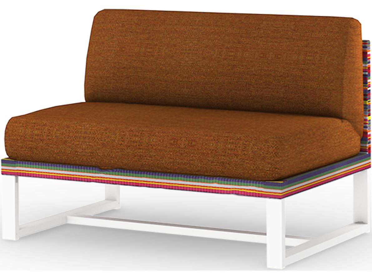 MamaGreen Stripe Aluminum Cushion Modular Patio Lounge Chair