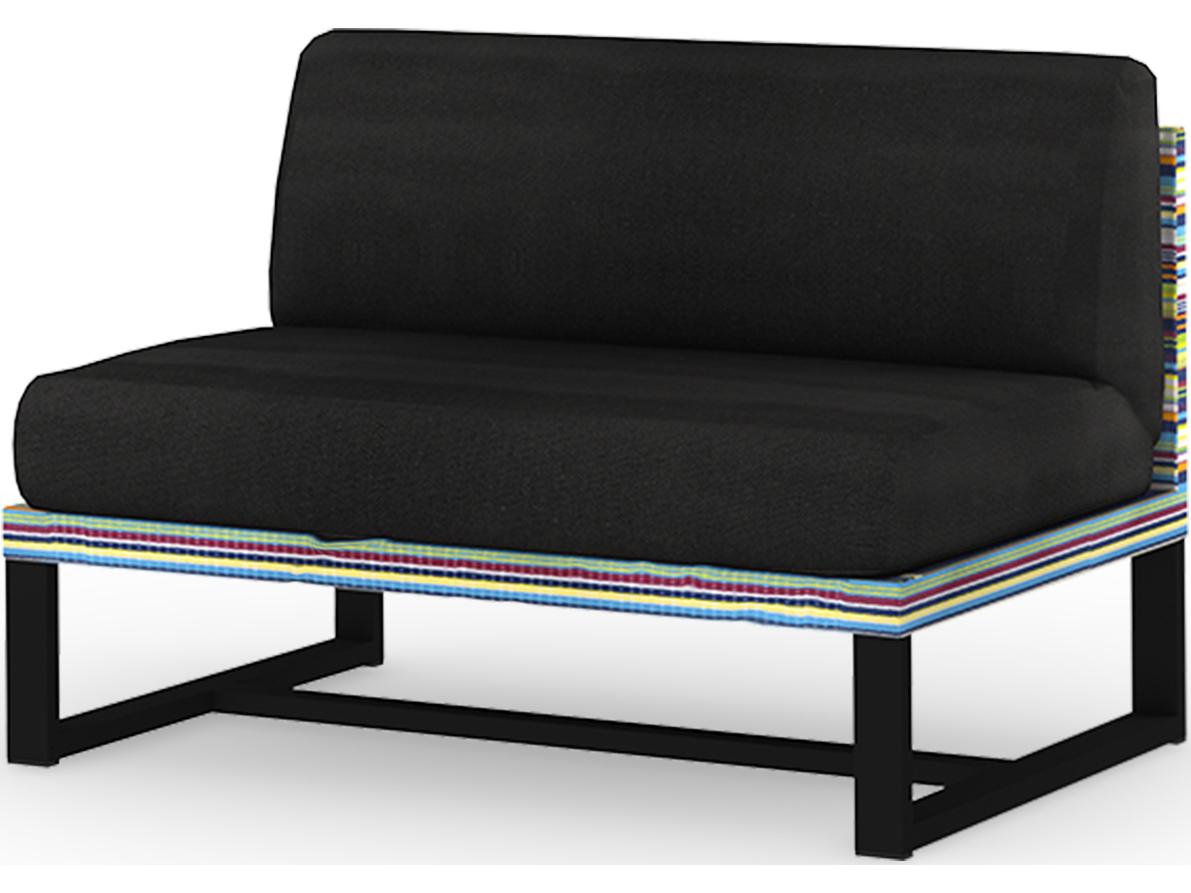 MamaGreen Stripe Aluminum Cushion Modular Patio Lounge Chair