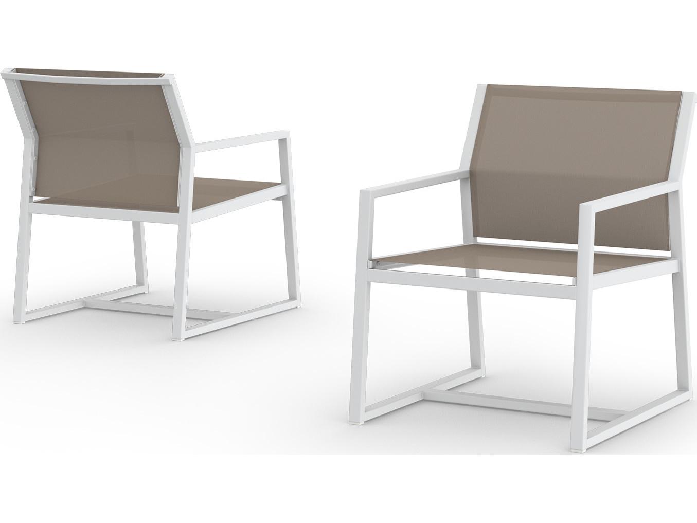 MamaGreen Allux Sling Aluminum Outdoor Patio Dining Arm Chair