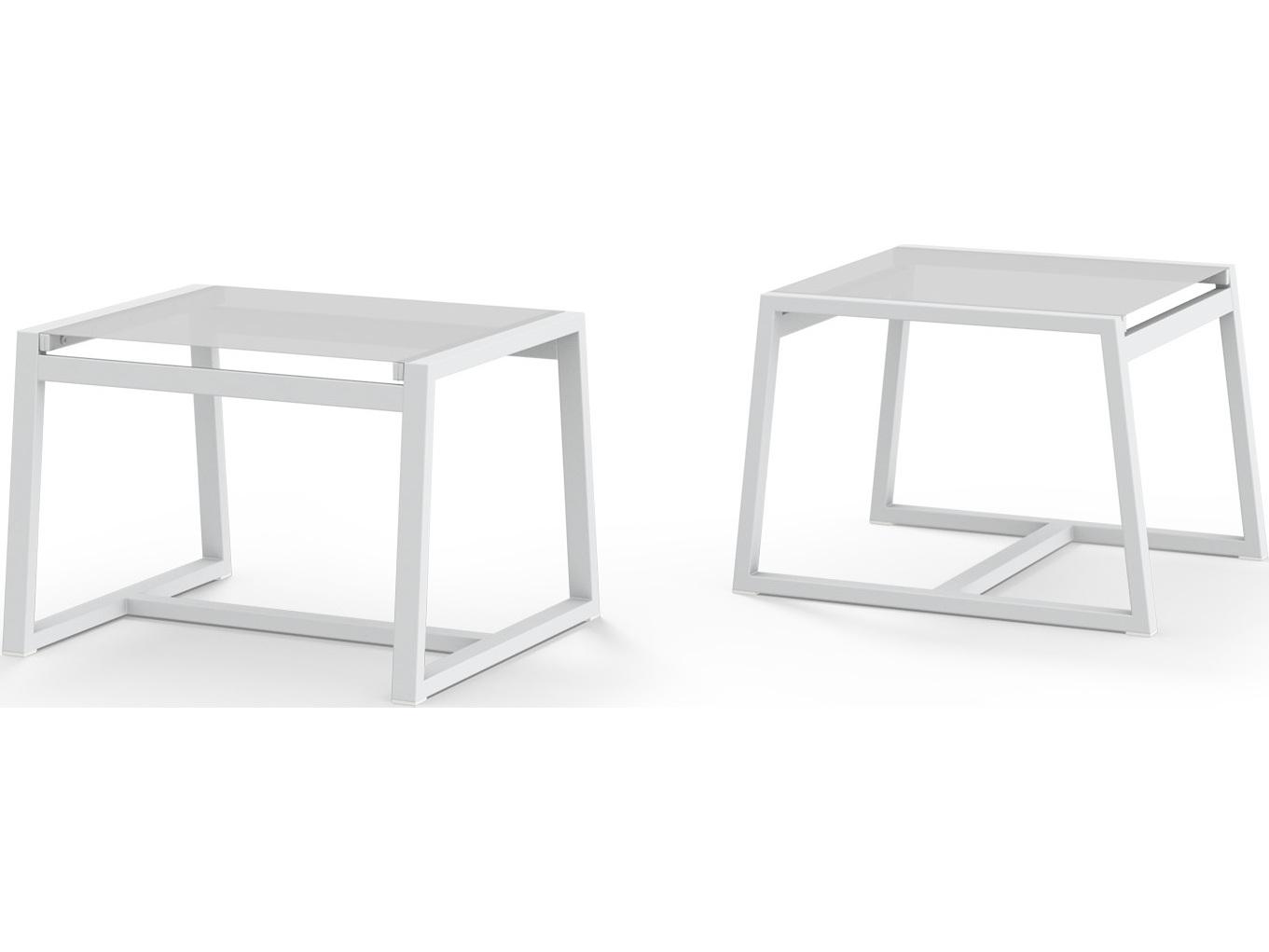 MamaGreen Allux Aluminum Sling Patio Ottoman