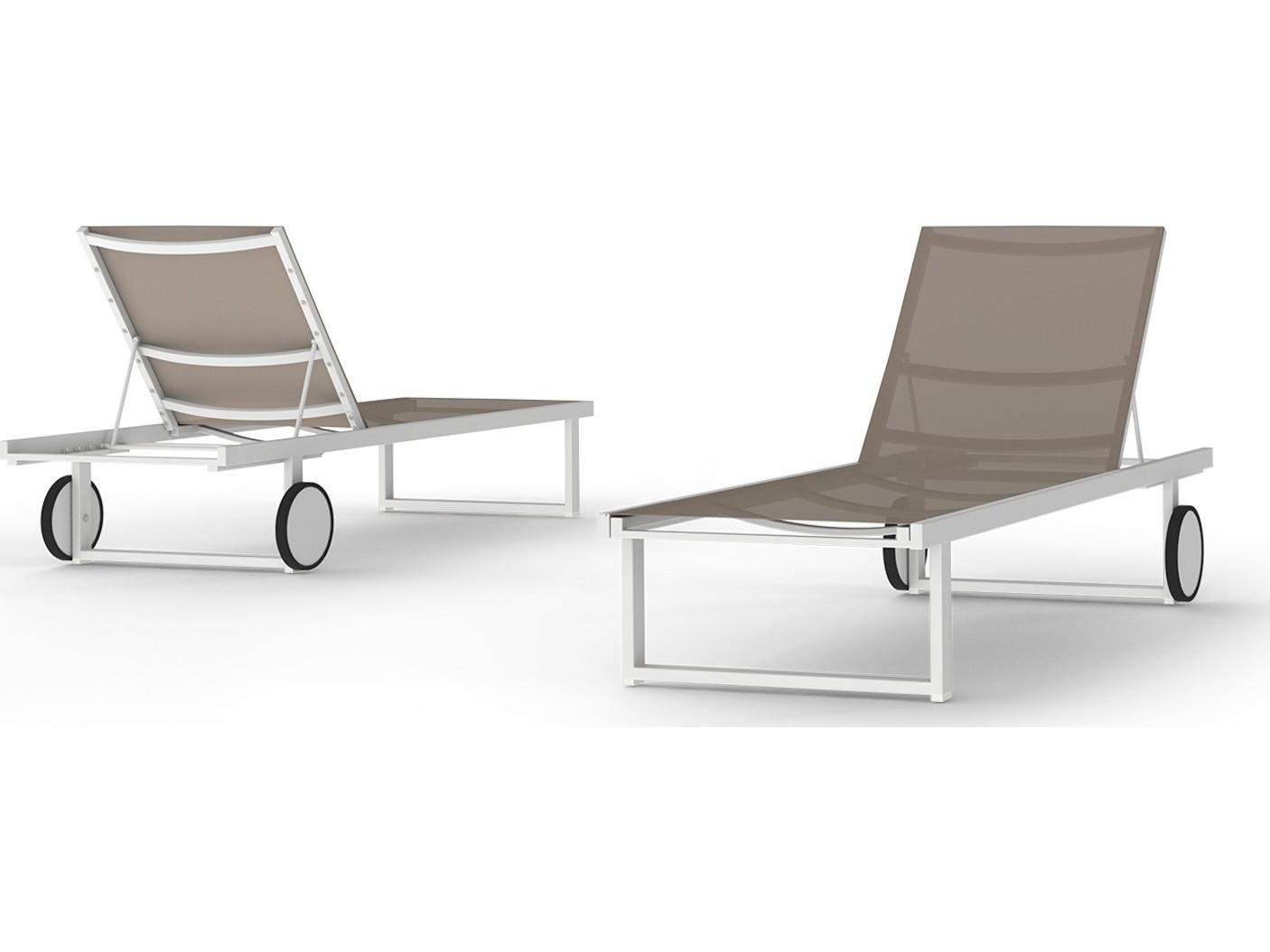 MamaGreen Allux Sling Aluminum Patio Chaise Lounge