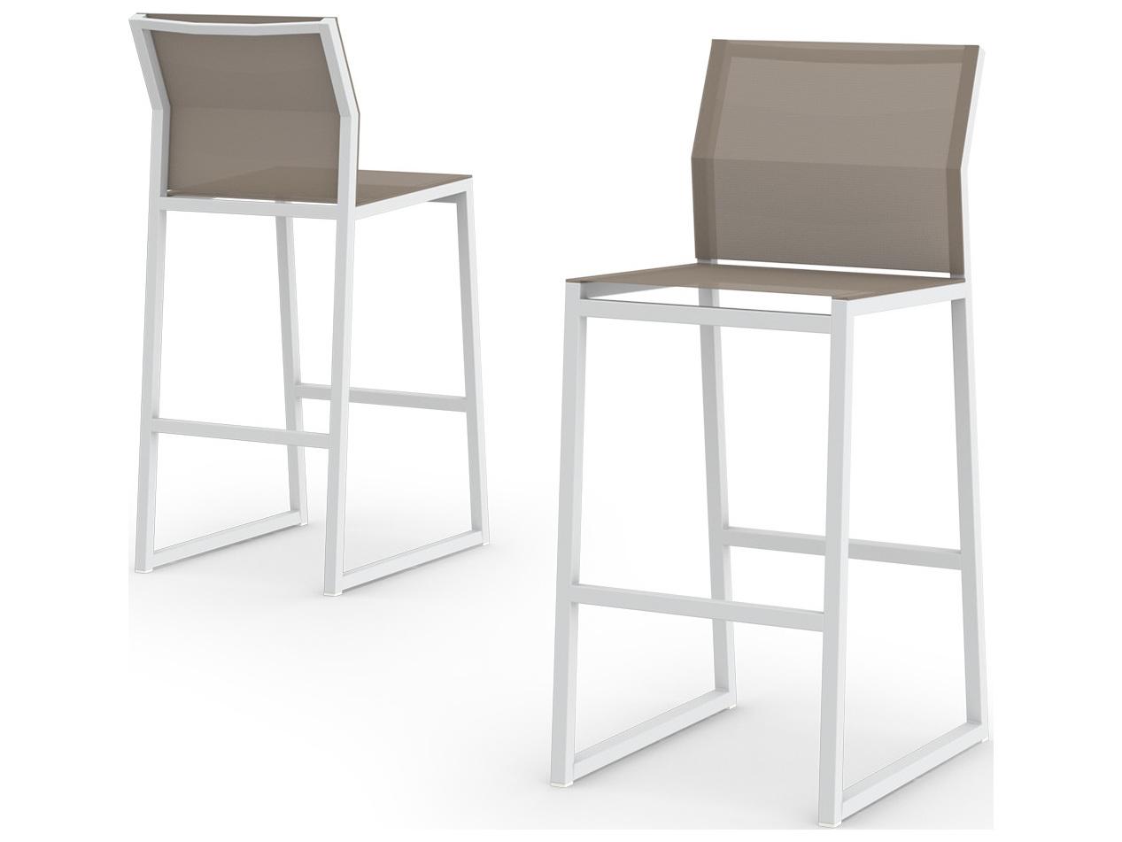 MamaGreen Allux Aluminum Sling Outdoor Patio Bar Stool