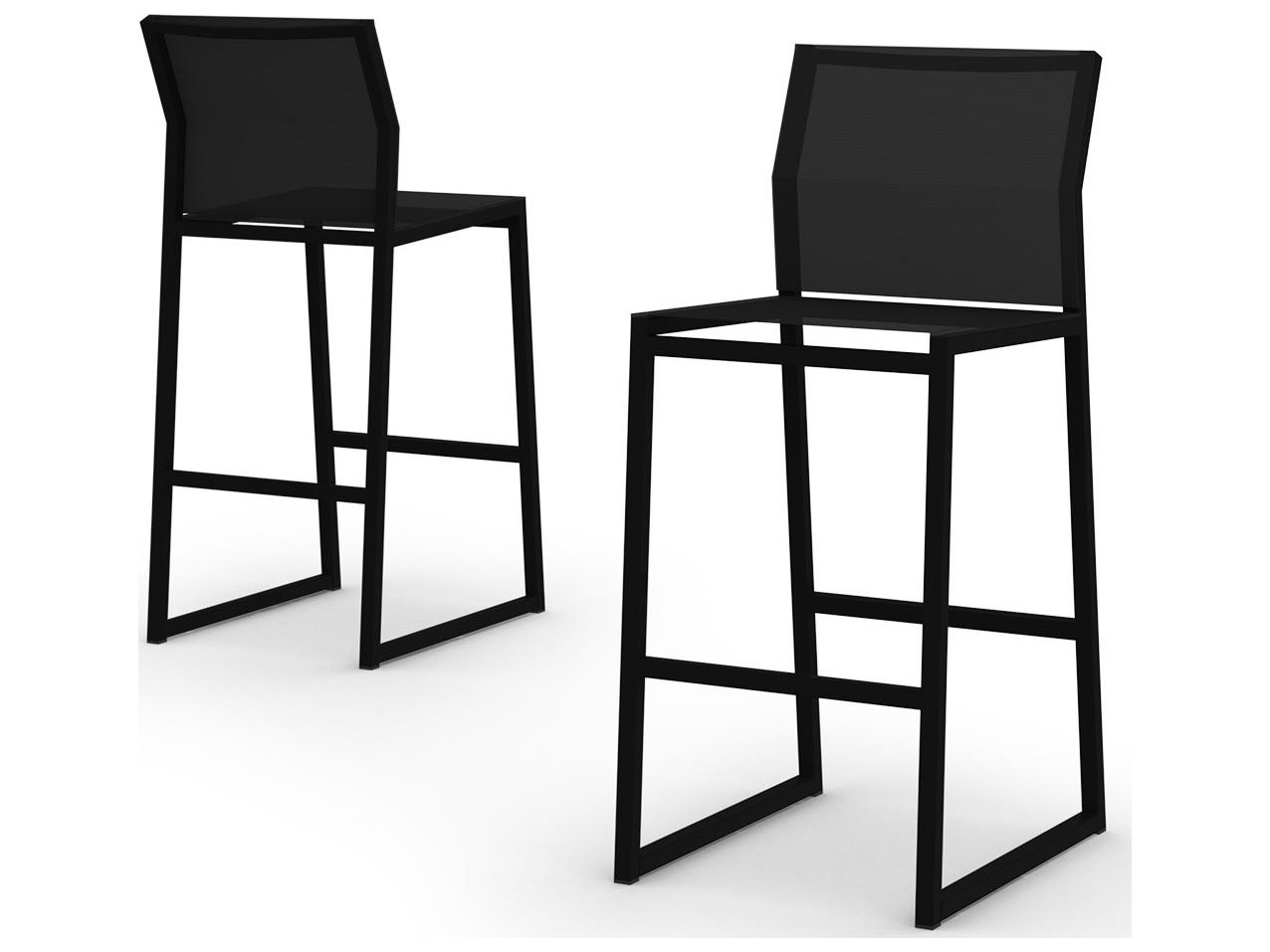 MamaGreen Allux Aluminum Sling Outdoor Patio Bar Stool