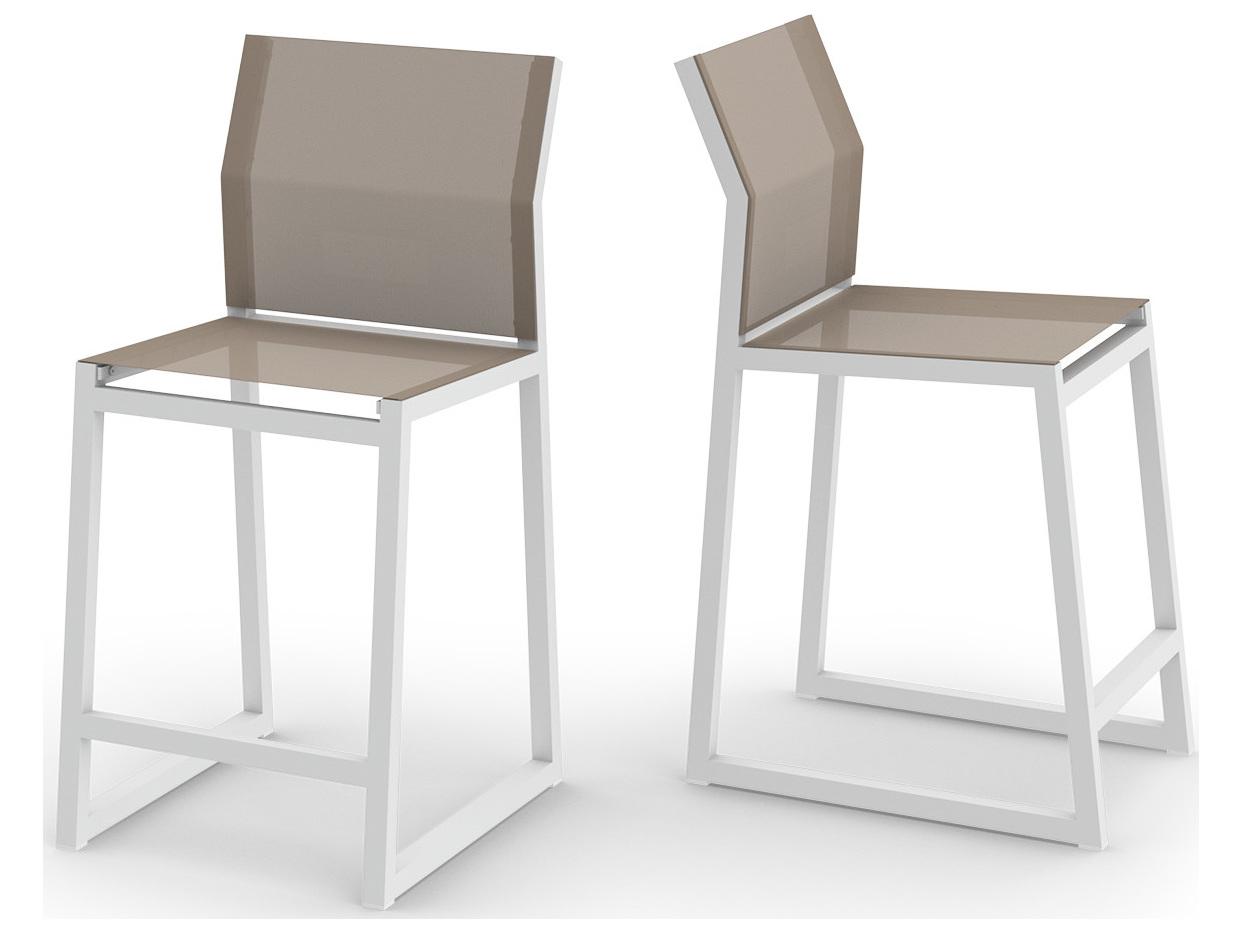 MamaGreen Allux Aluminum Sling Patio Counter Stool