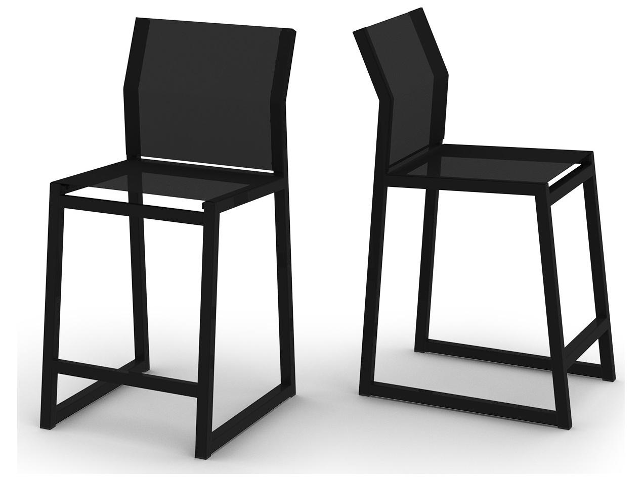 MamaGreen Allux Aluminum Sling Patio Counter Stool