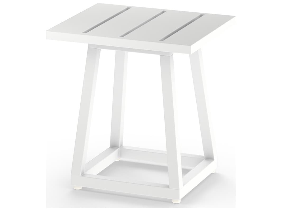 MamaGreen Allux Aluminum Square Small Outdoor End Table