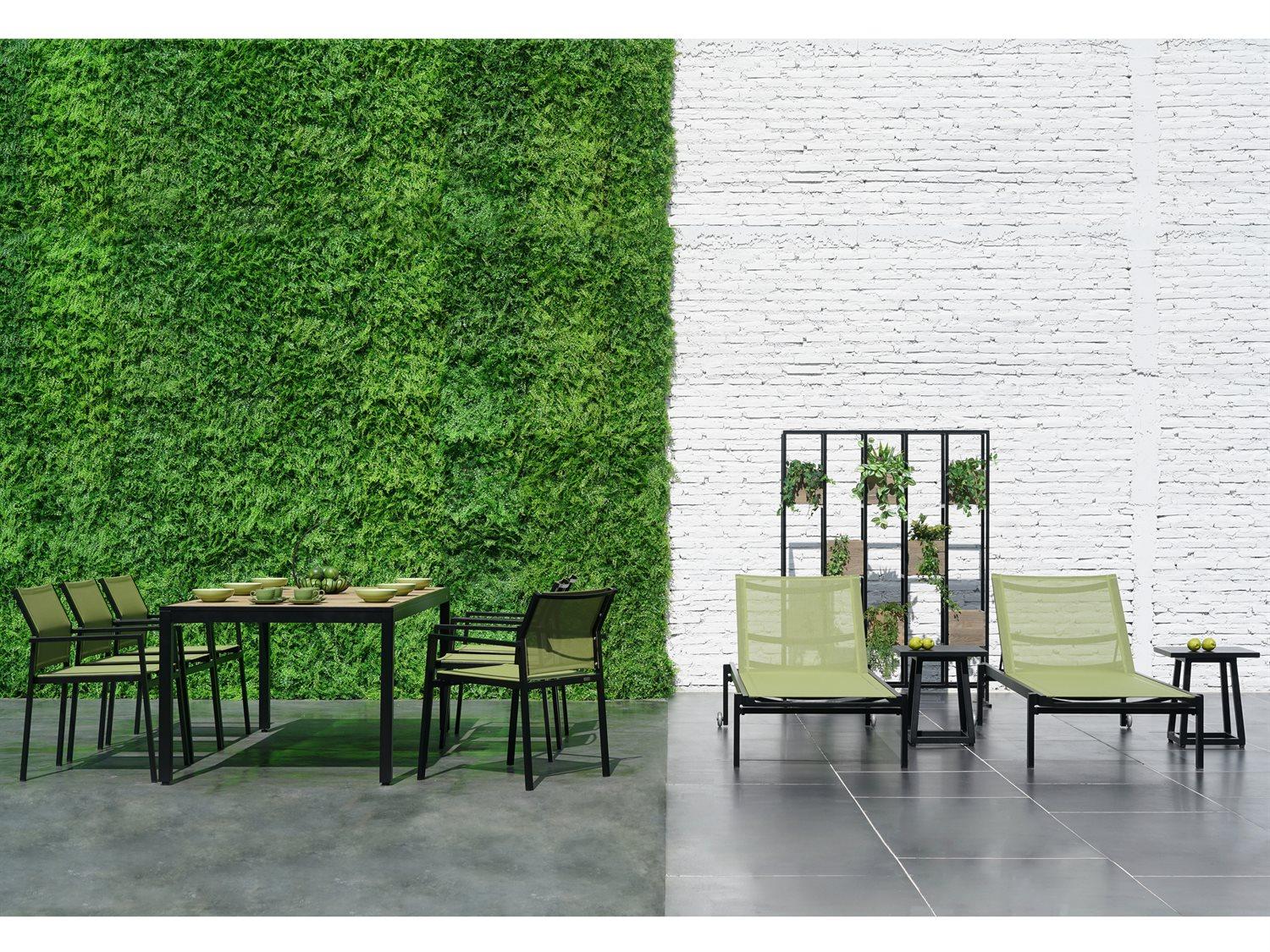 MamaGreen Allux Aluminum Square Small Outdoor End Table