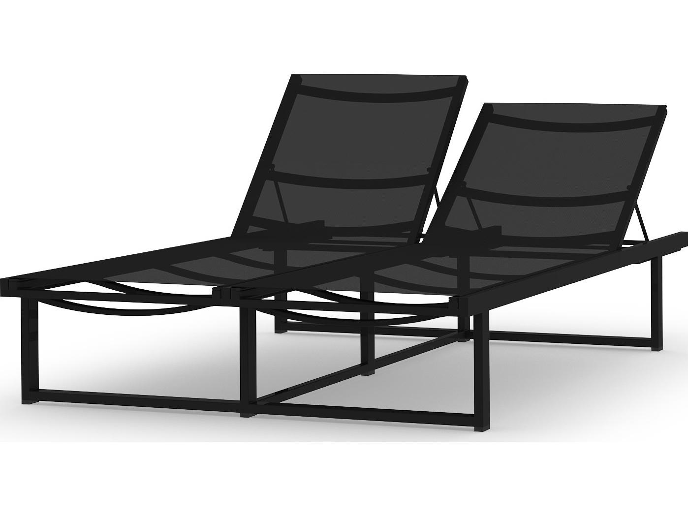MamaGreen Allux Aluminum Sling Double Patio Chaise Lounge