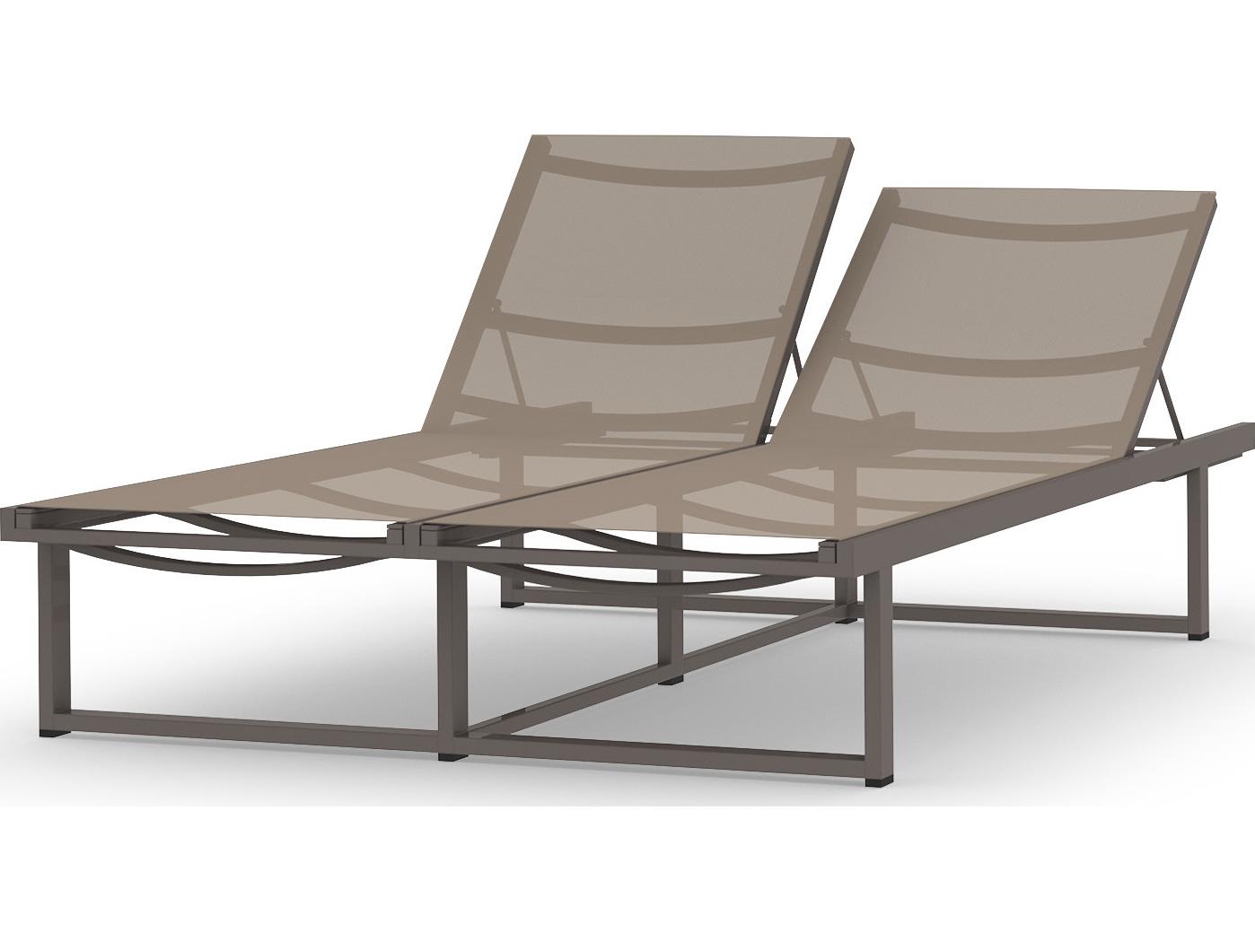 MamaGreen Allux Aluminum Sling Double Patio Chaise Lounge