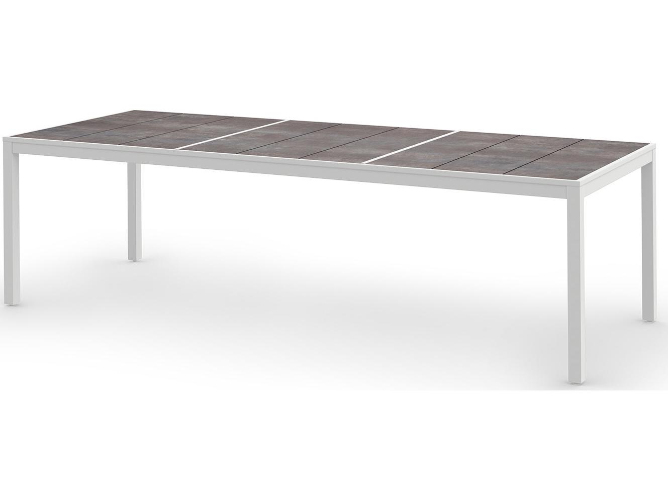 MamaGreen Allux Aluminum Rectangular Outdoor Patio Dining Table