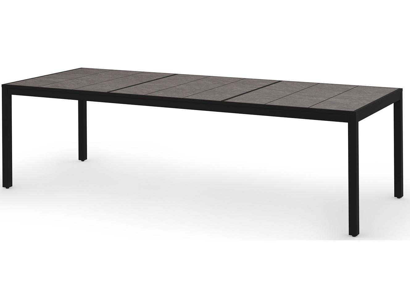 MamaGreen Allux Aluminum Rectangular Outdoor Patio Dining Table