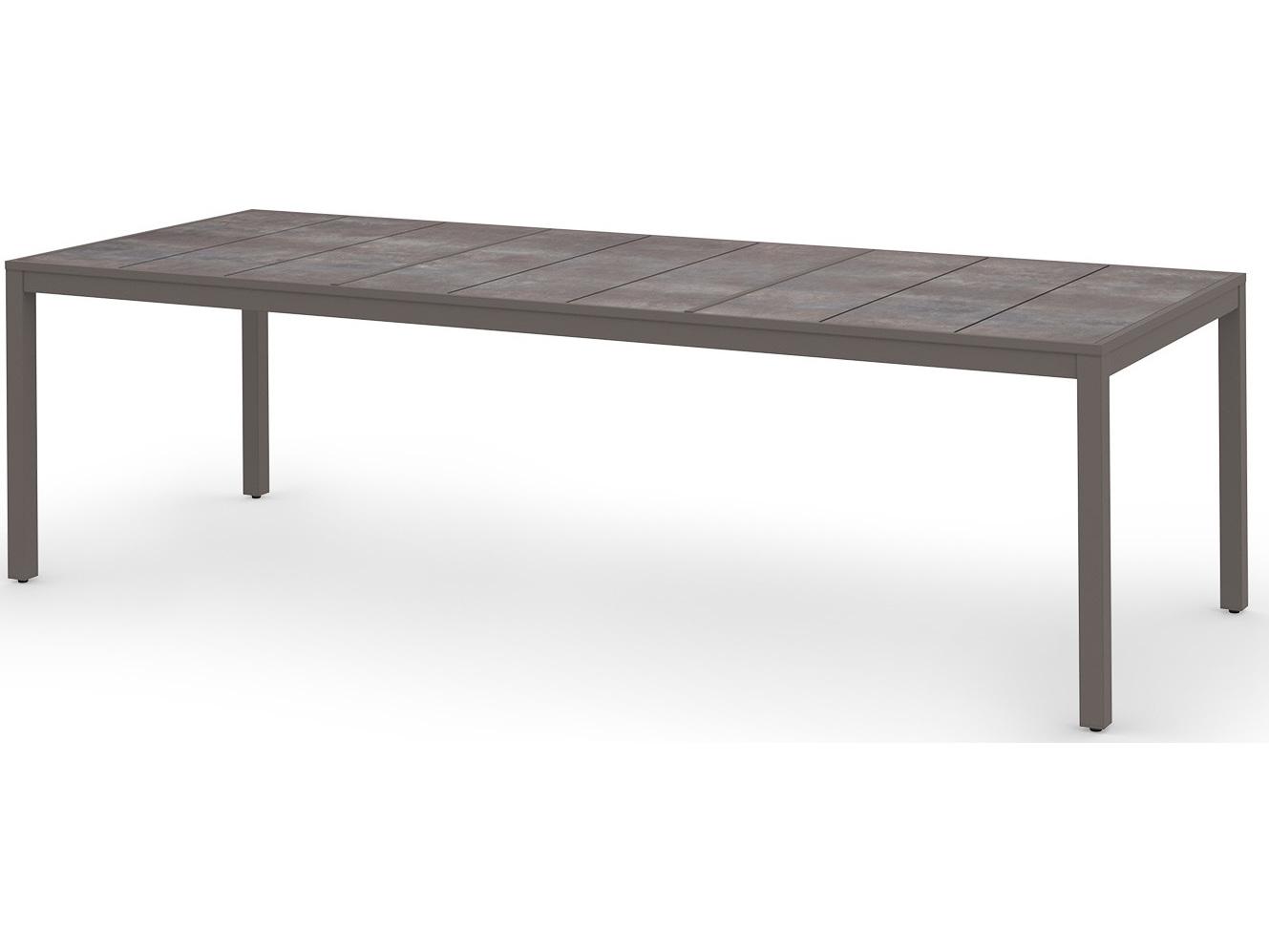 MamaGreen Allux Aluminum Rectangular Outdoor Patio Dining Table