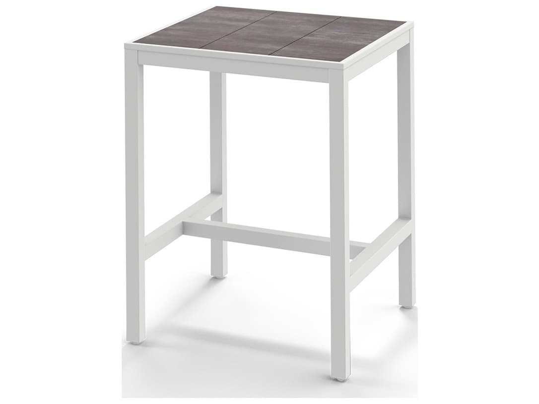 MamaGreen Allux Aluminum Square Patio Bar Table