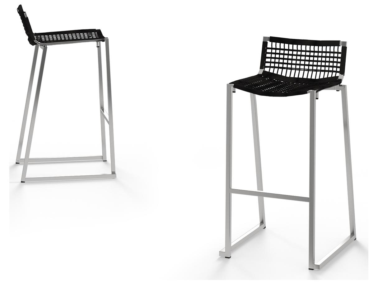 MamaGreen Olaf Stainless Steel Wicker Patio Bar Chair