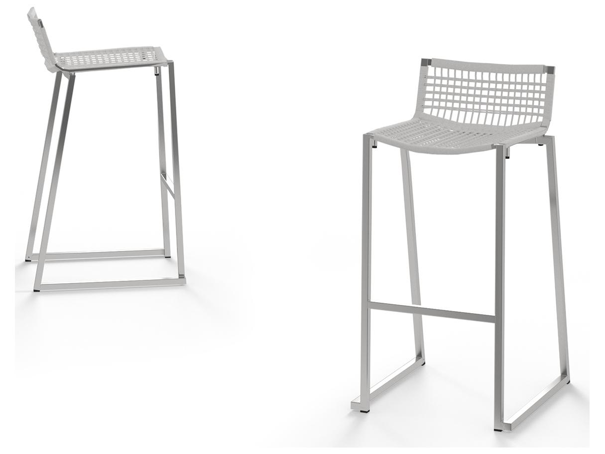 MamaGreen Olaf Stainless Steel Wicker Patio Bar Chair