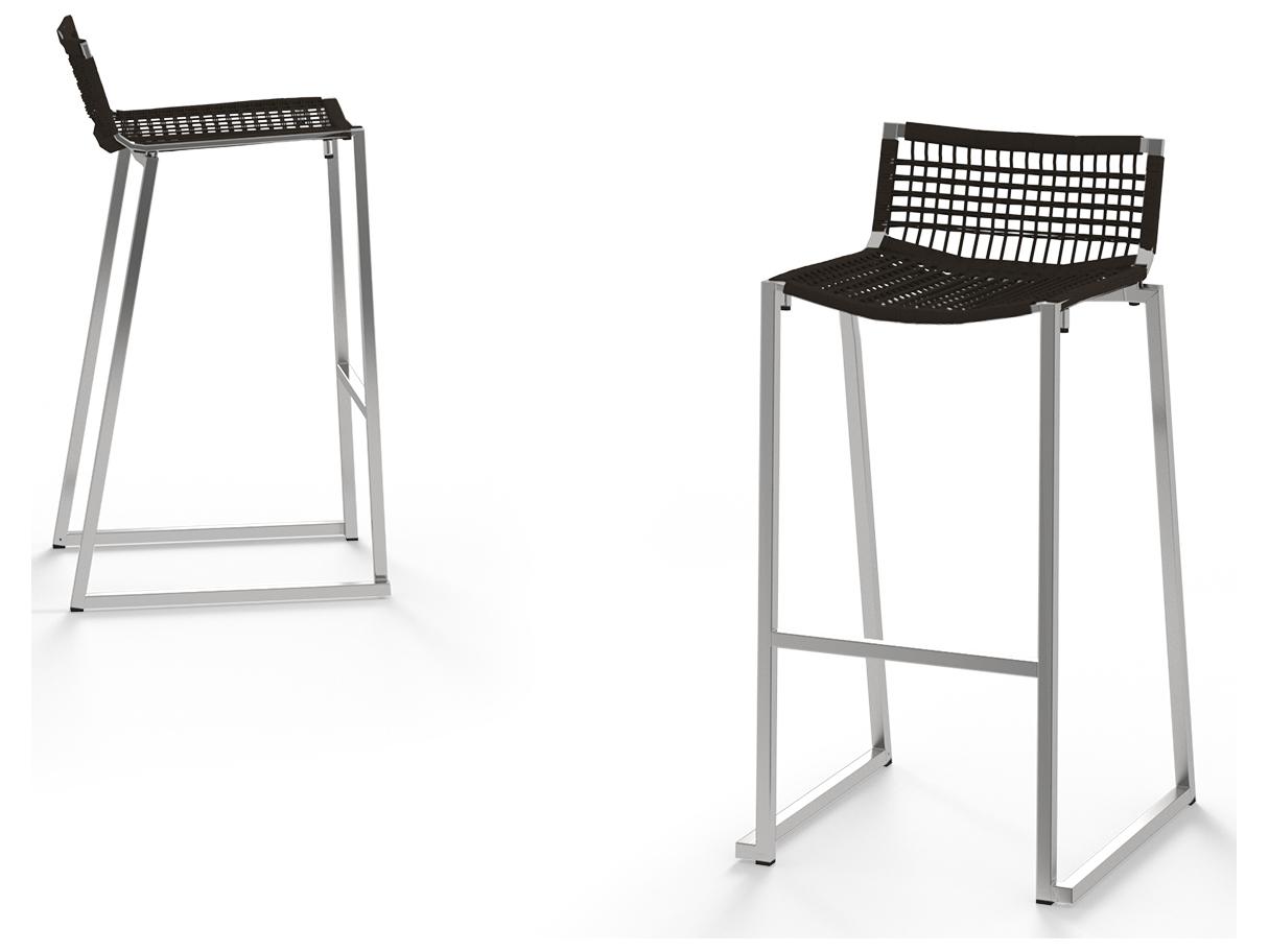 MamaGreen Olaf Stainless Steel Wicker Patio Bar Chair