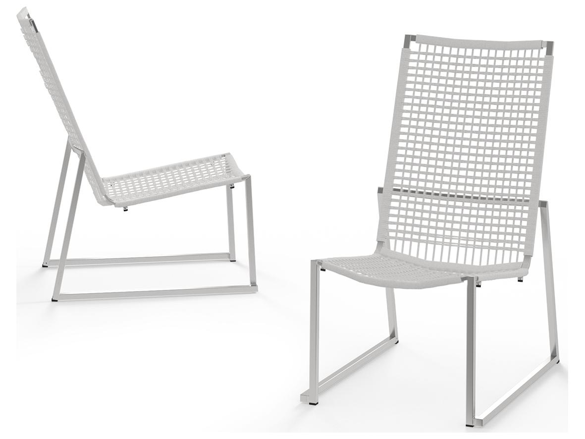 MamaGreen Olaf Stainless Steel Wicker Armless Easy Outdoor Patio Lounge Chair