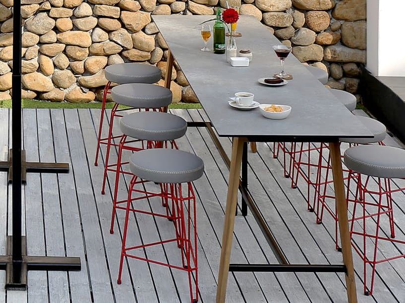 MamaGreen Sato Teak Aluminum Bar Set