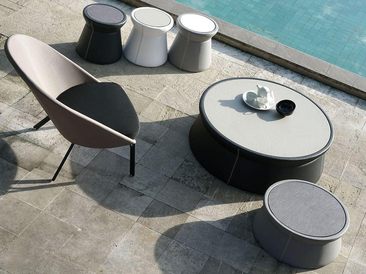 MamaGreen Stizzy Faux Leather Outdoor Patio Lounge Set