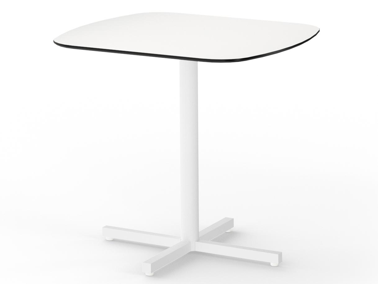 MamaGreen Zupy Steel Square Outdoor Patio Bistro Table with HPL Top