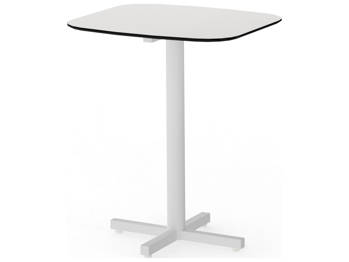 MamaGreen Zupy Steel Square Patio Bistro Table with HPL Top