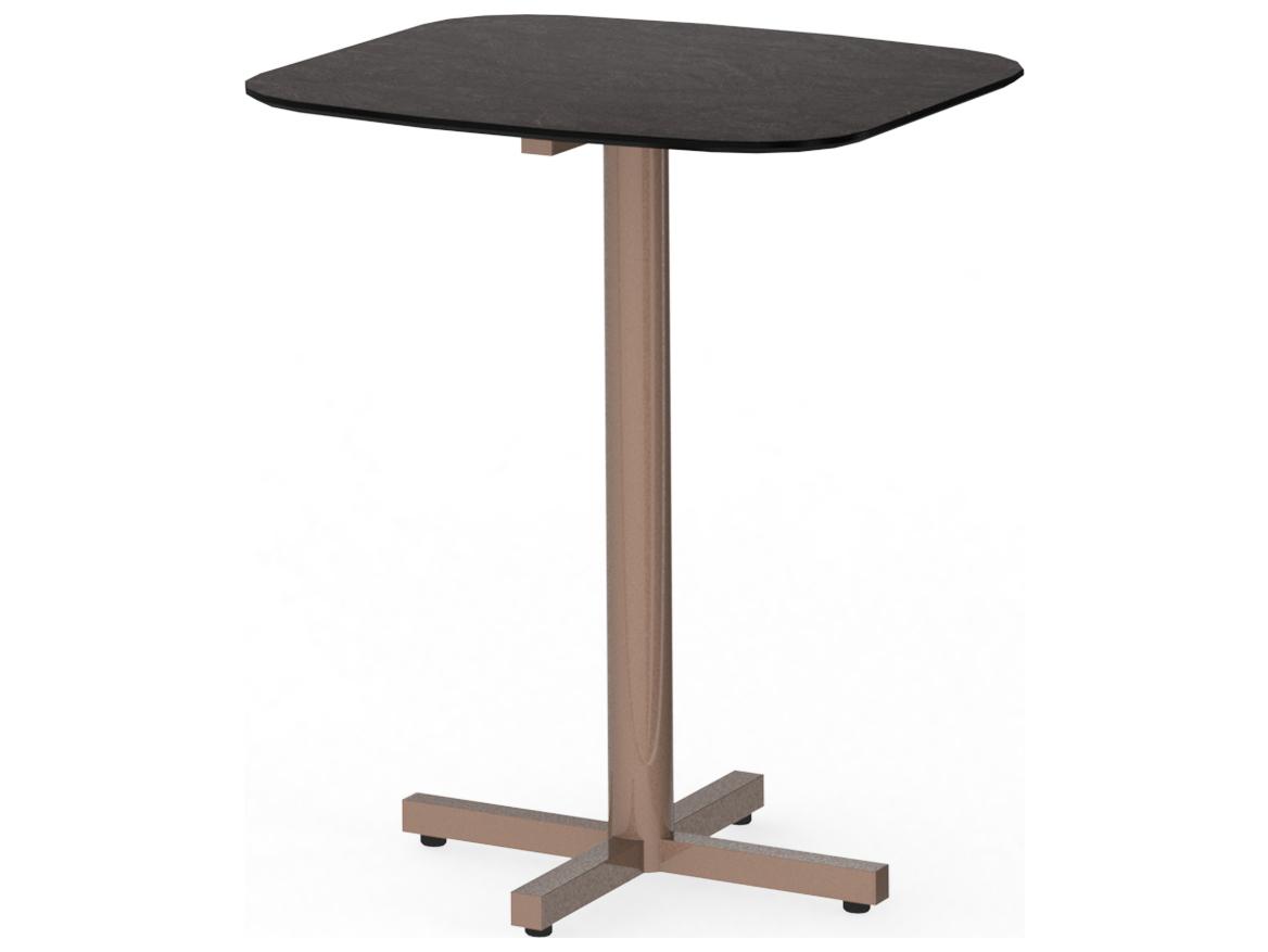 MamaGreen Zupy Steel Square Patio Bistro Table with HPL Top