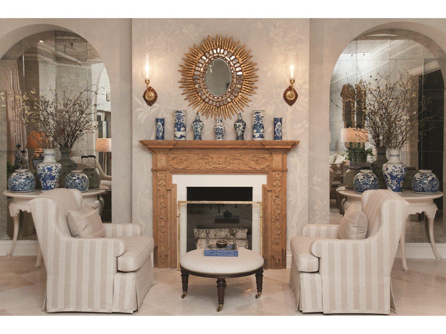 Mr. & Mrs. Howard Chair and Ottoman Set