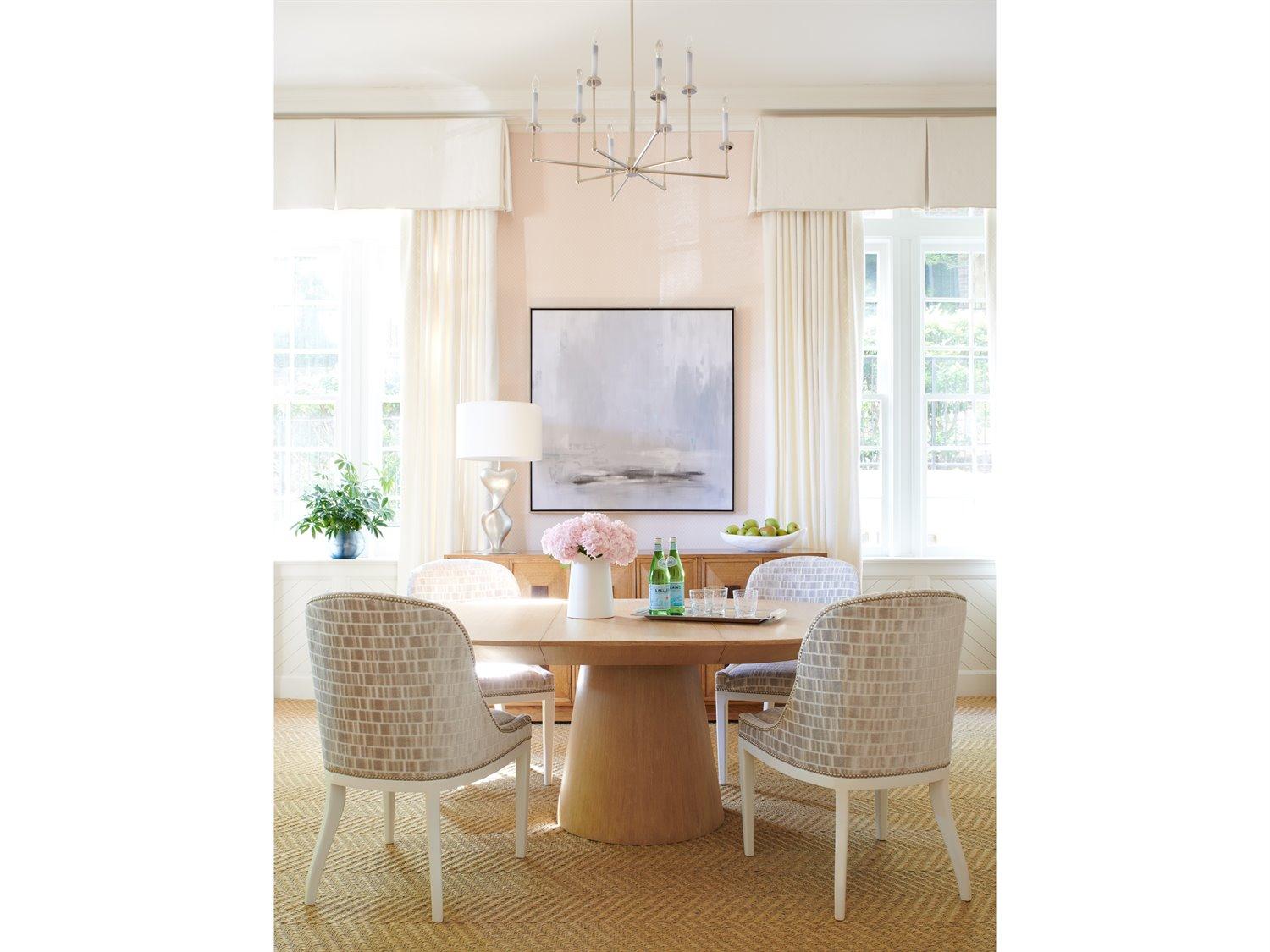 Mr. & Mrs. Howard Discus Oak Wood Dining Room Set