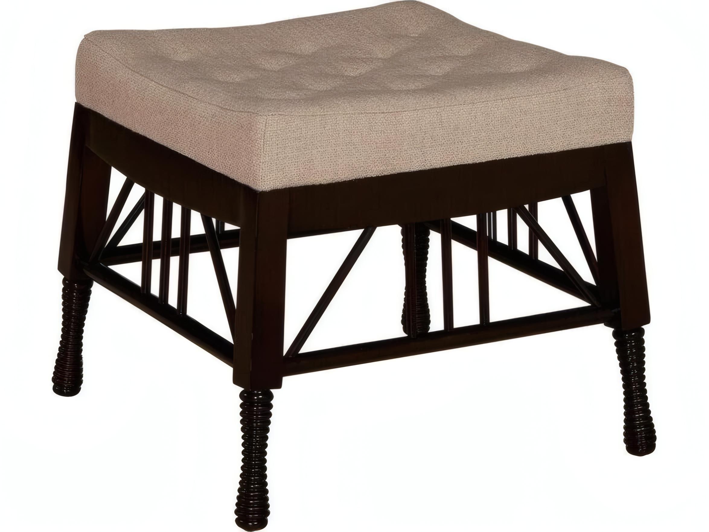 Mr. & Mrs. Howard Thebes Brown Upholstered Ottoman