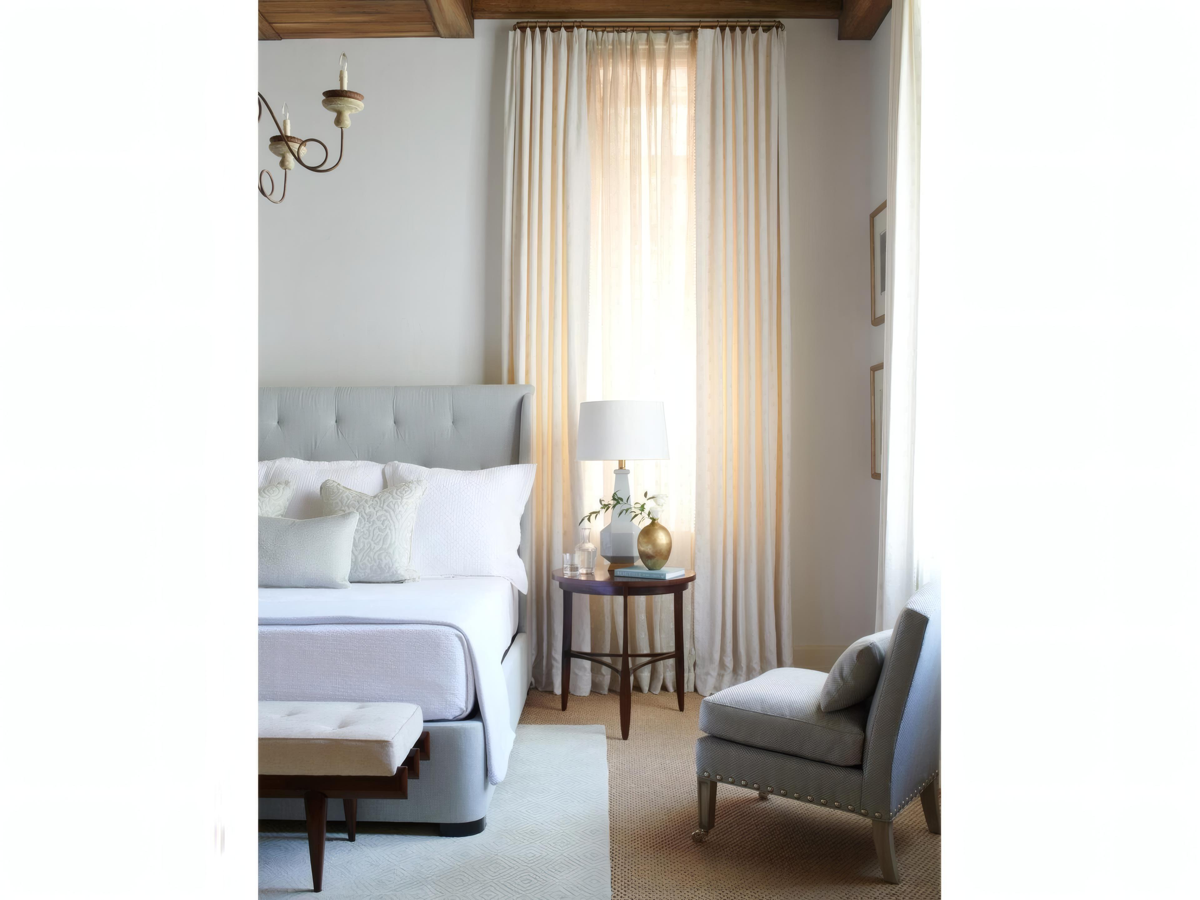 Mr. & Mrs. Howard Arne Beige Upholstered Accent Bench