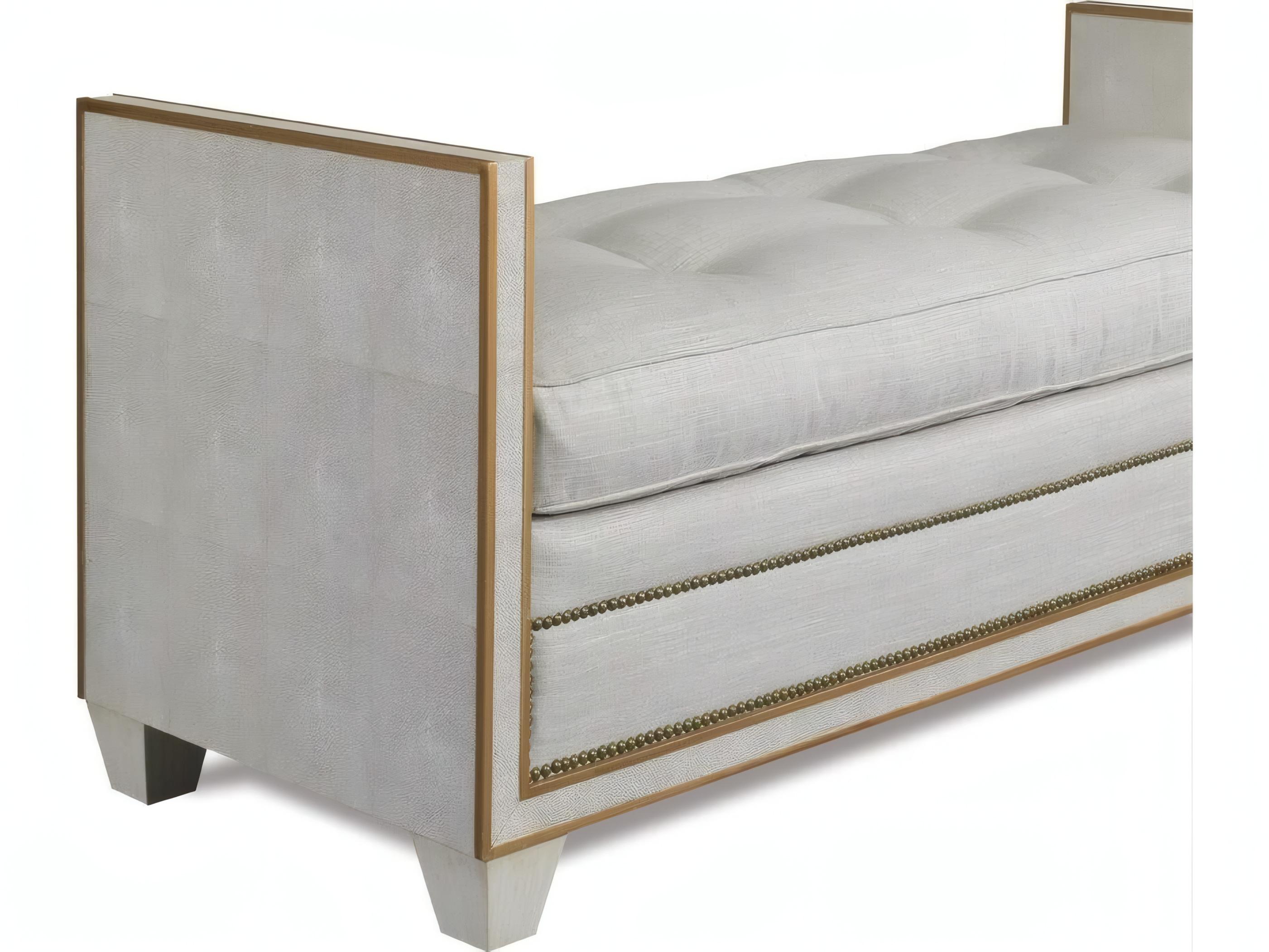 Mr. & Mrs. Howard Jean Beige Upholstered Accent Bench