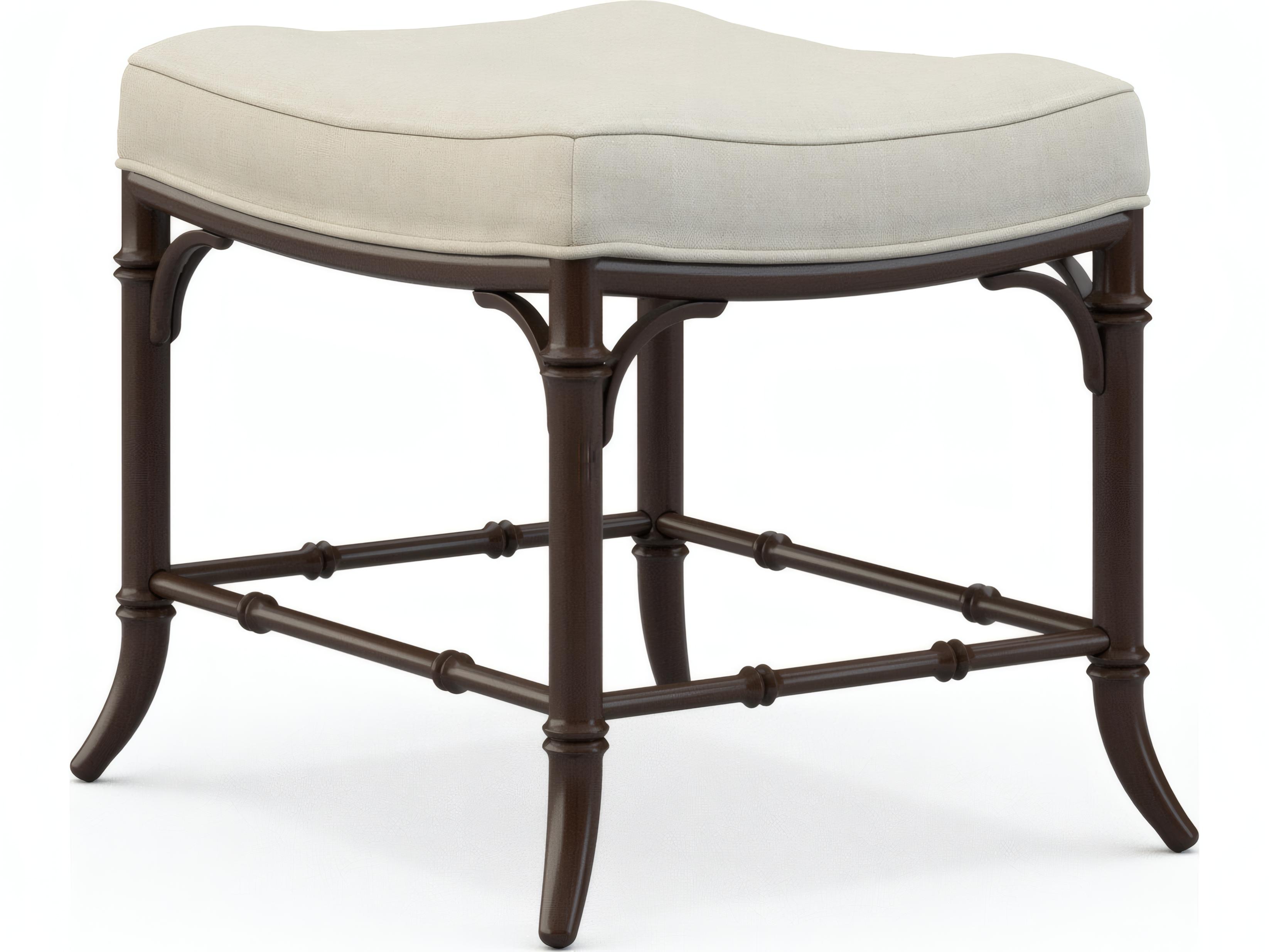 Mr. & Mrs. Howard Lucy Beige Upholstered Accent Stool