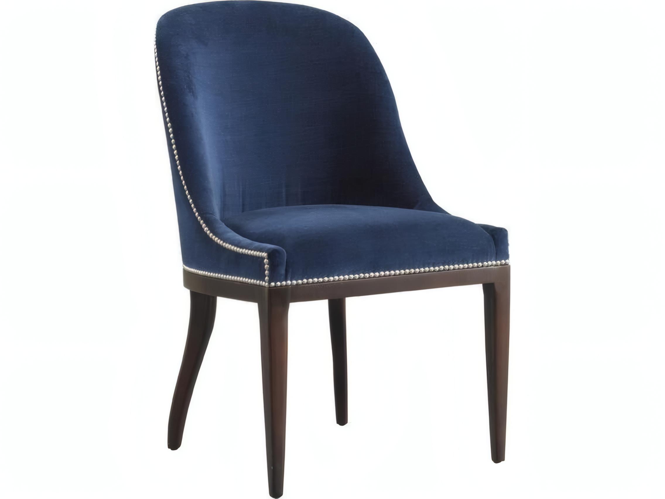 Mr. & Mrs. Howard Maurice Hardwood Black Upholstered Armless Dining Chair