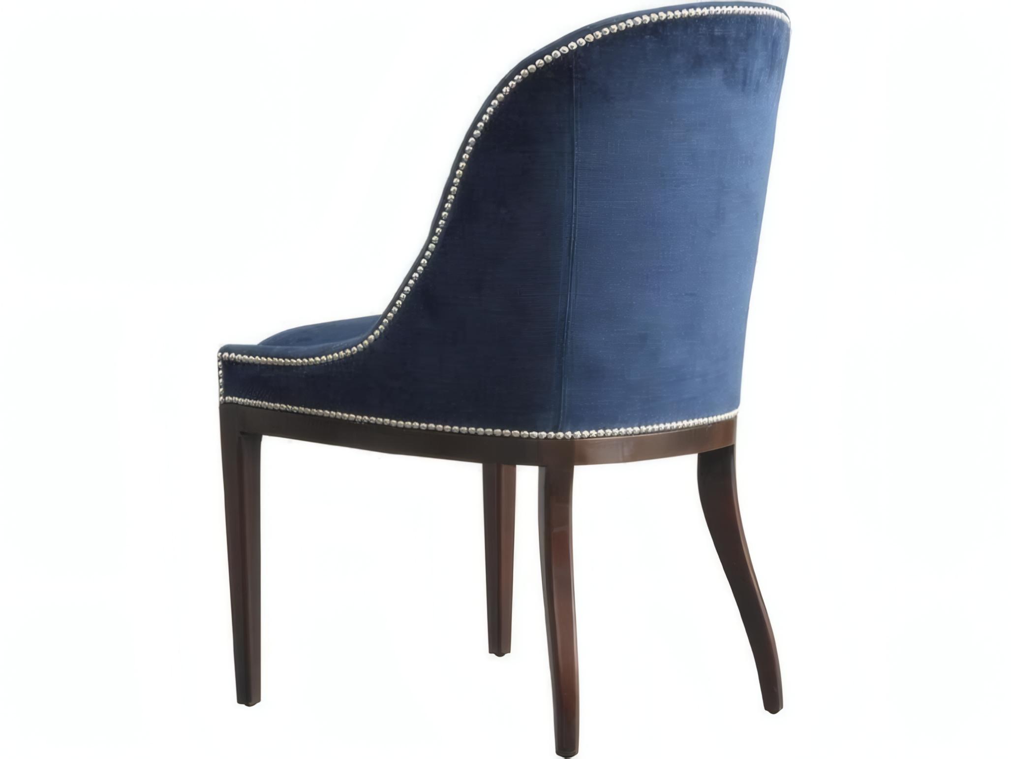 Mr. & Mrs. Howard Maurice Hardwood Black Upholstered Armless Dining Chair