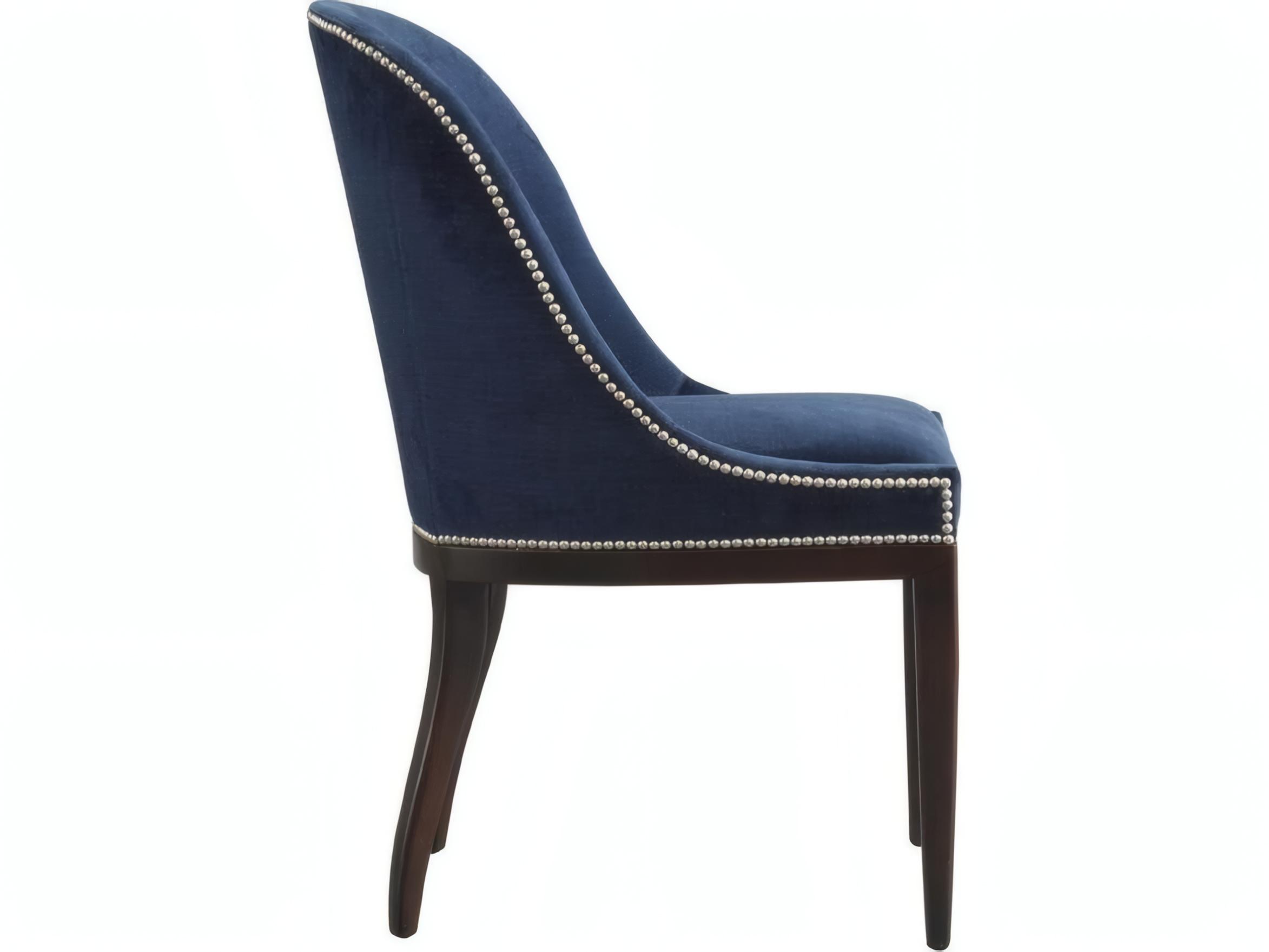 Mr. & Mrs. Howard Maurice Hardwood Black Upholstered Armless Dining Chair