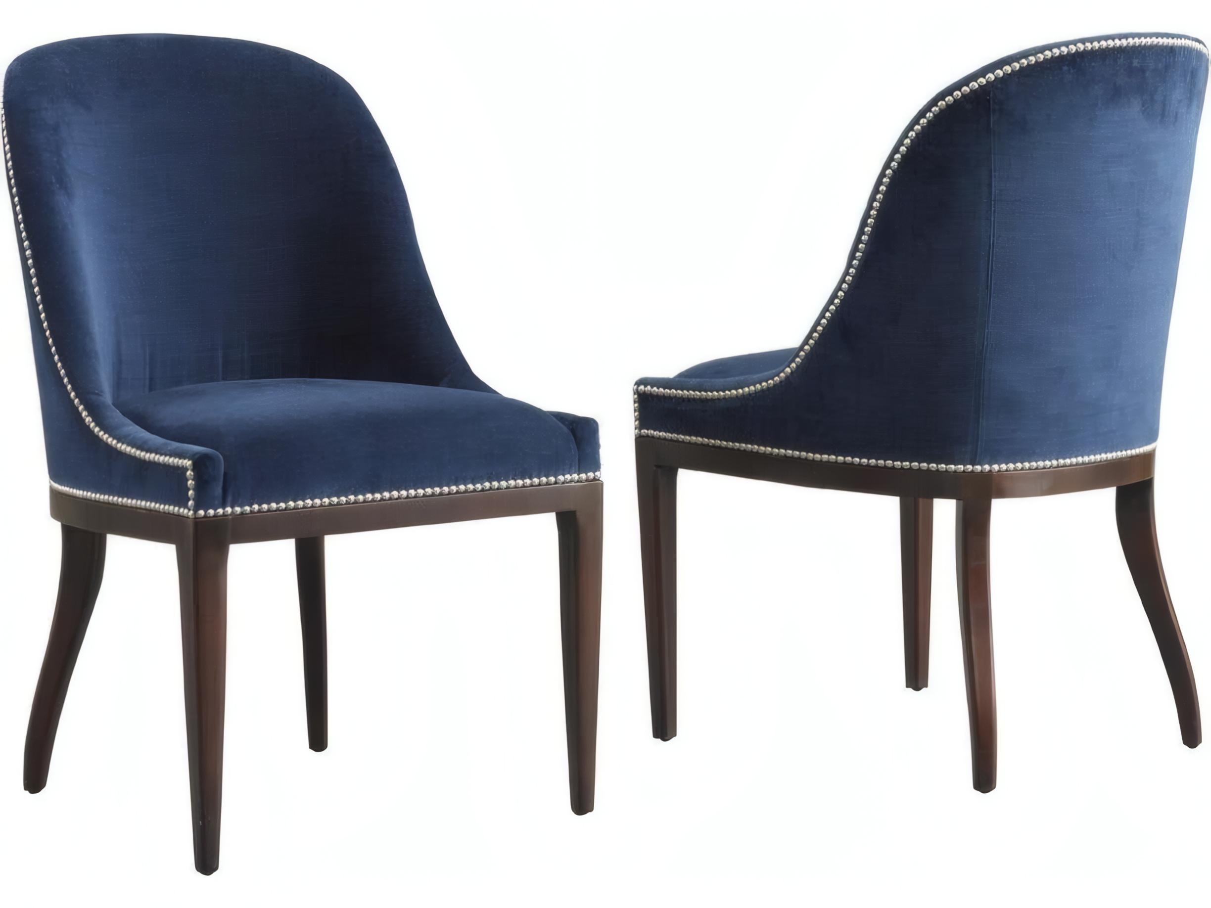 Mr. & Mrs. Howard Maurice Hardwood Black Upholstered Armless Dining Chair