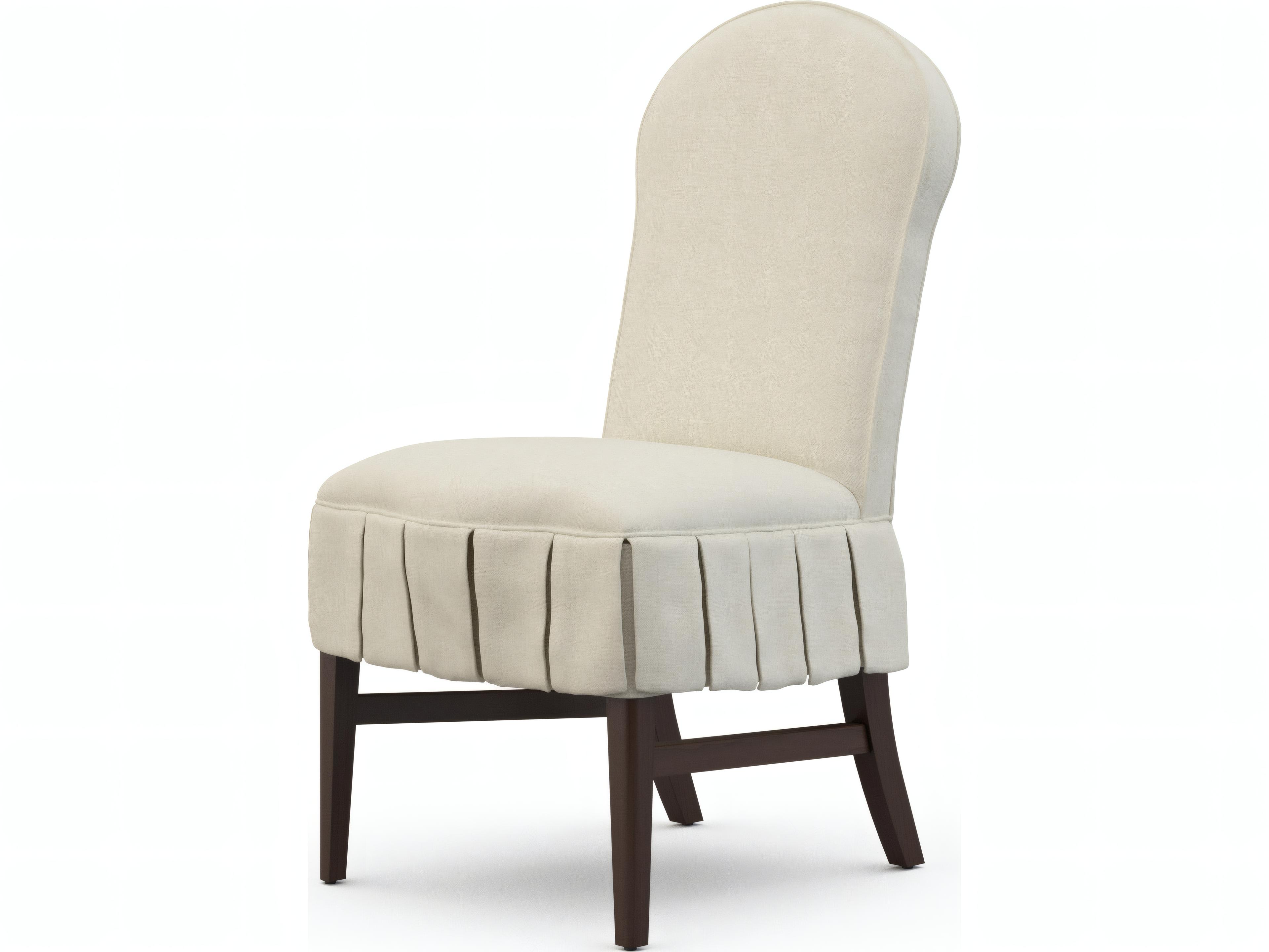 Mr. & Mrs. Howard May Hardwood Black Upholstered Armless Dining Chair