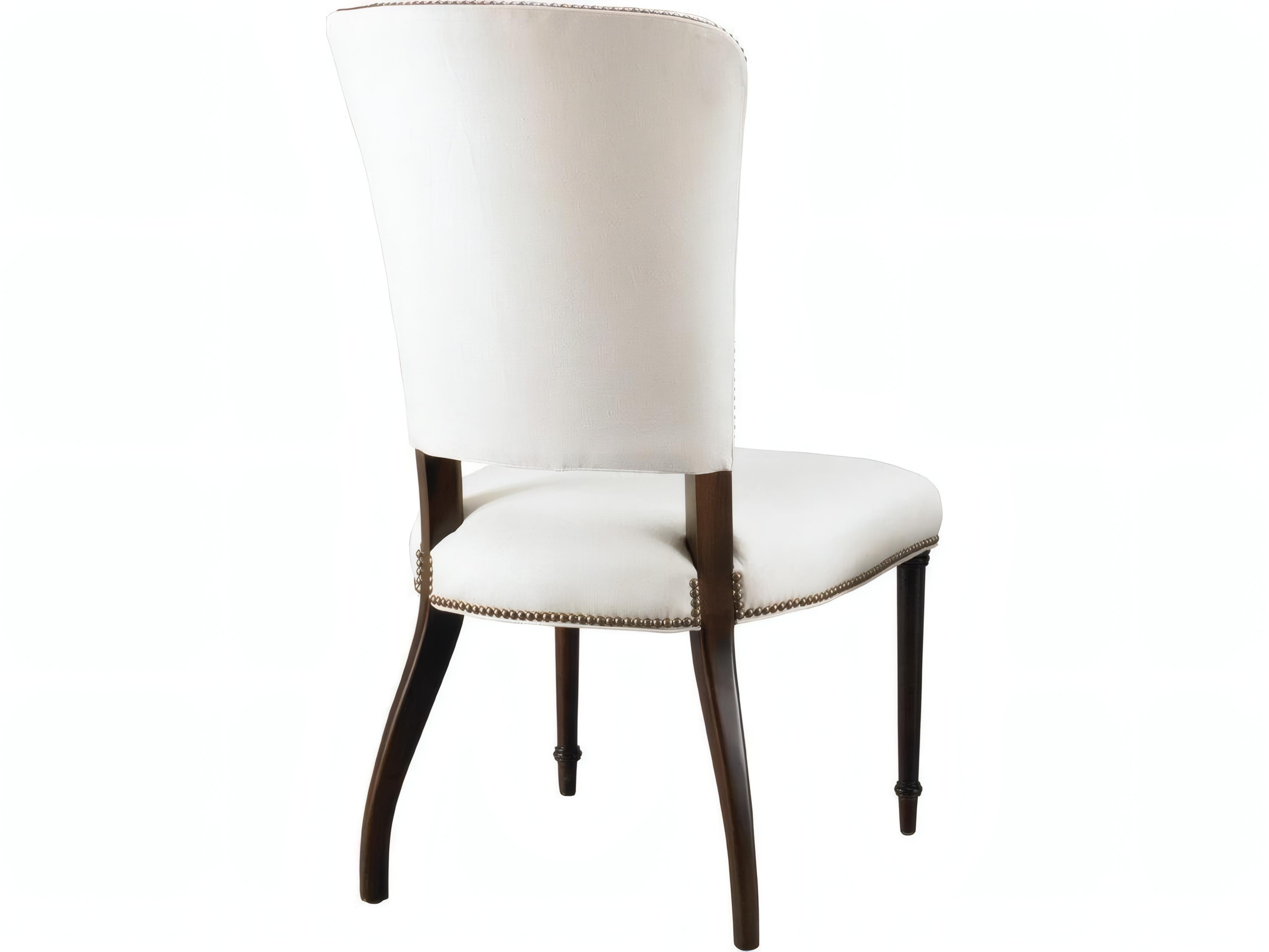 Mr. & Mrs. Howard Stiletto Hardwood Black Upholstered Armless Dining Chair