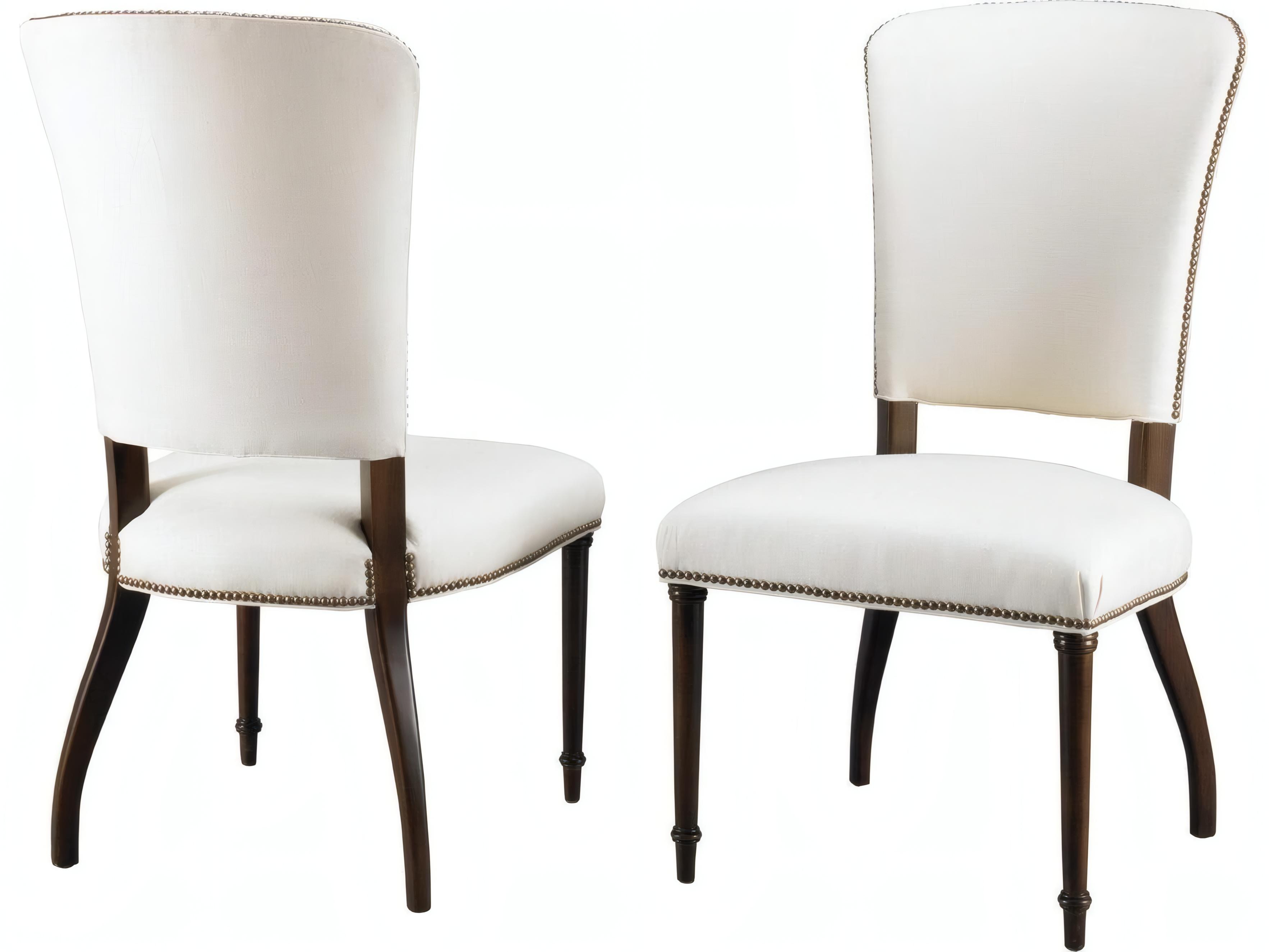 Mr. & Mrs. Howard Stiletto Hardwood Black Upholstered Armless Dining Chair