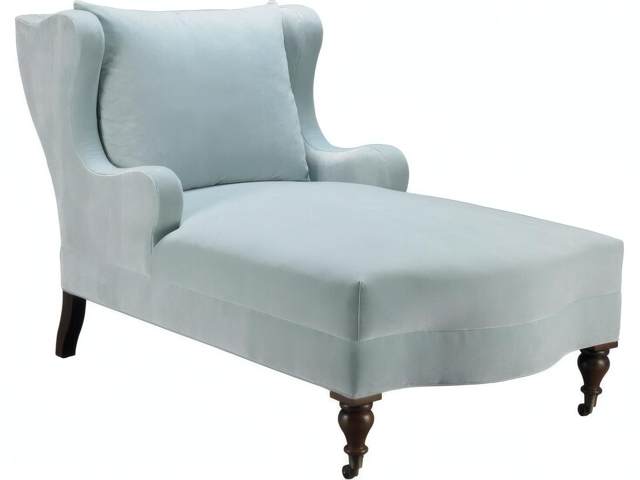 Mr. & Mrs. Howard Montclaire Blue Upholstered Chaise
